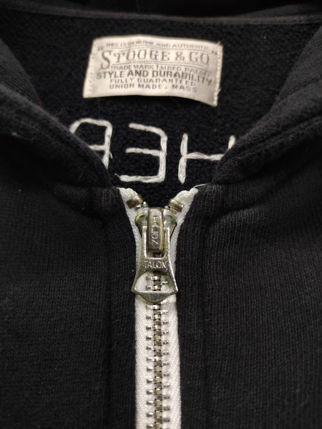 Japanese Brand Stooge & Co Virgin Mary Chain Stitch Embroidery Hoodies Size US M / EU 48-50 / 2 - 4 Thumbnail