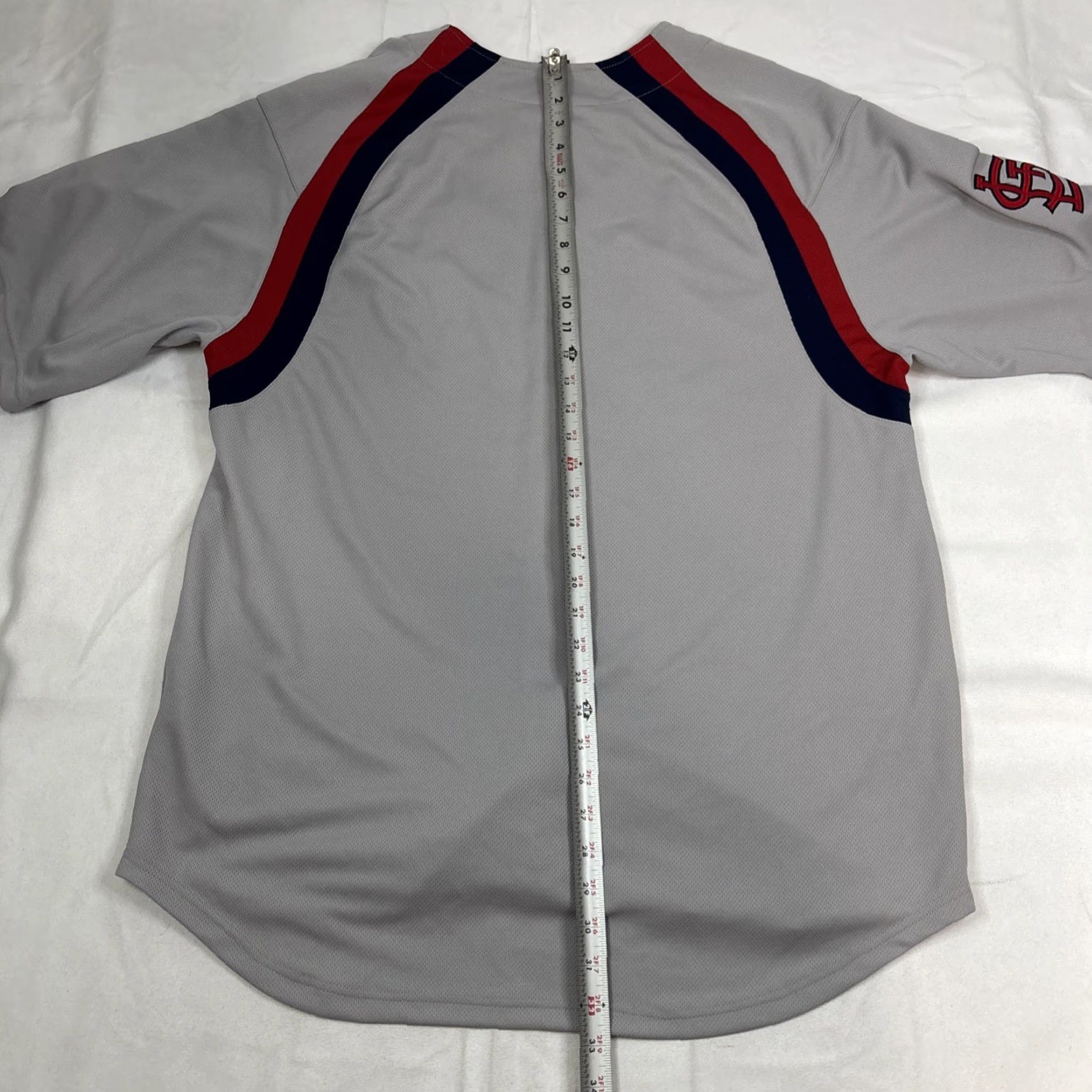 Nike Nike Team Jersey MLB Men's Large Gray St Louis Cardinals Blank Shirt Short Sleeve Crew Neck L Regular - Men Size US L / EU 52-54 / 3 - 8 Thumbnail
