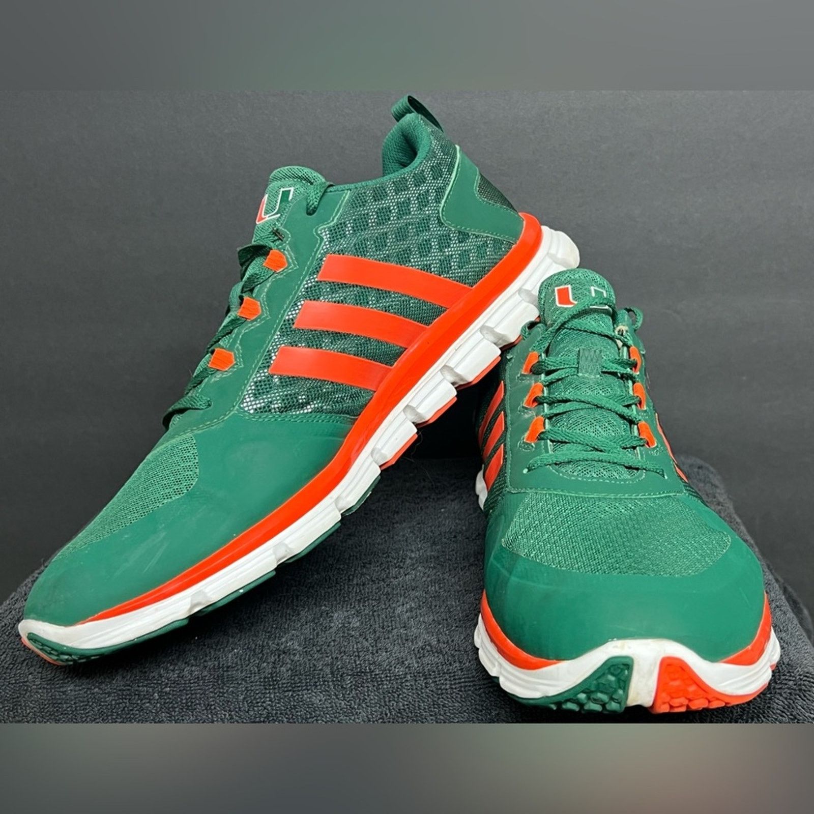 Adidas Adidas Player Issued Miami Hurricanes TEAM EXCLUSIVE 16 RARE Size US 15 / EU 48 - 3 Thumbnail
