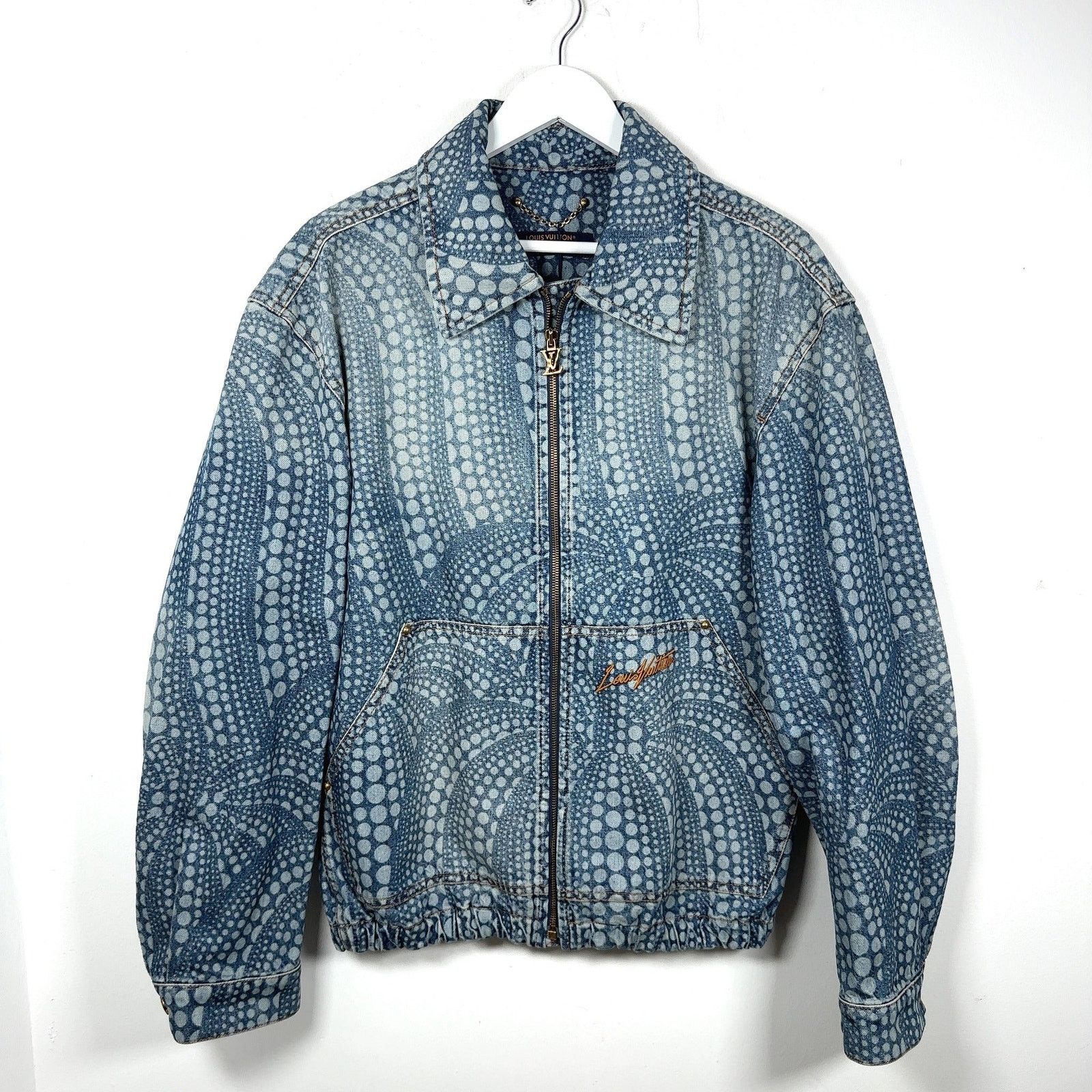Louis Vuitton × Yayoi Kusama LouisVuittonxYayoiKusama AllOver Pumpkin Denim Zip-Up Jacket Size US M / EU 48-50 / 2 - 1 Thumbnail