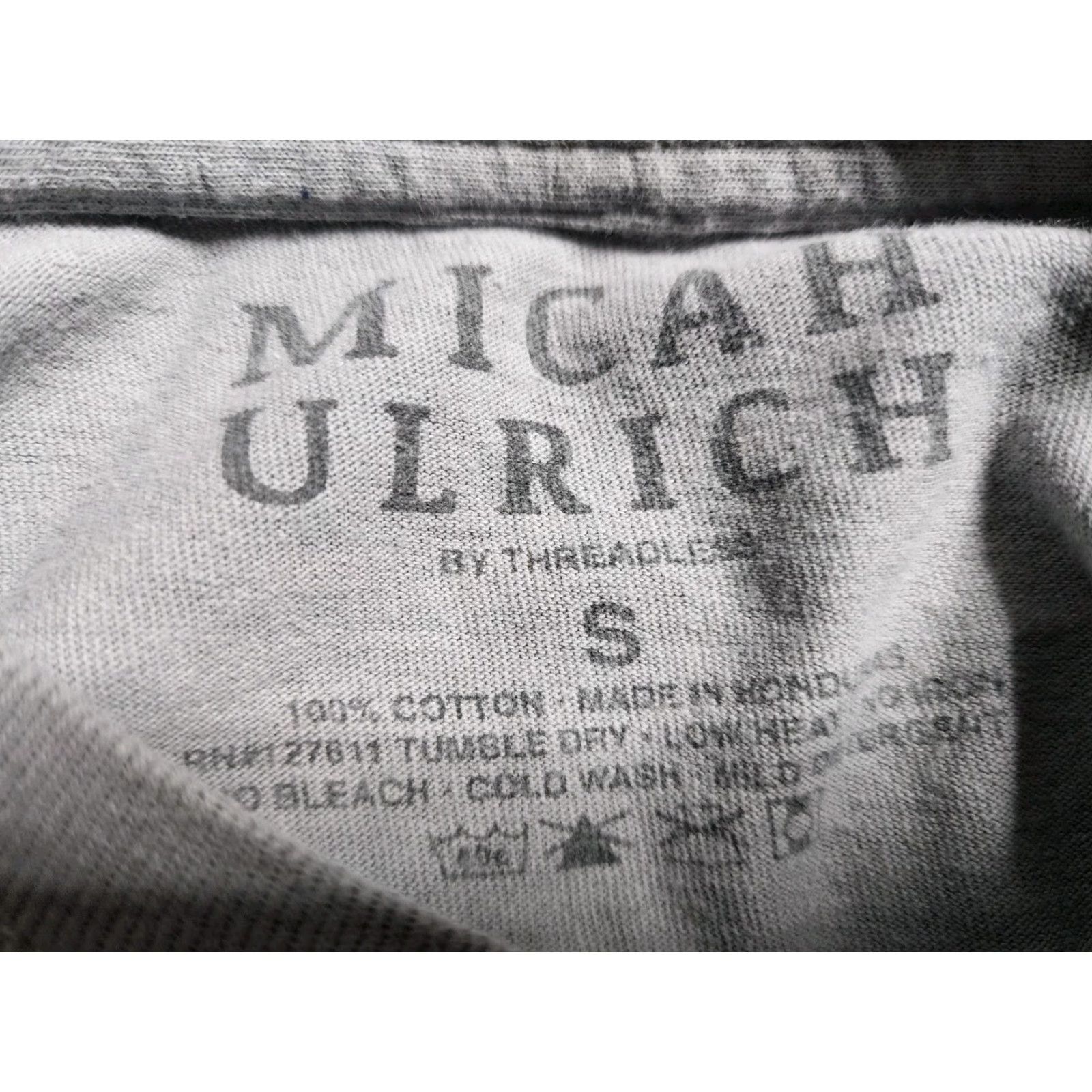 Vintage Micah Ulrich Halloween T-Shirt Womens Size S Gray Grim Reaper 8 Of Wands Short Sleeve Crew Neck Skeleton Size S / US 4 / IT 40 - 5 Thumbnail