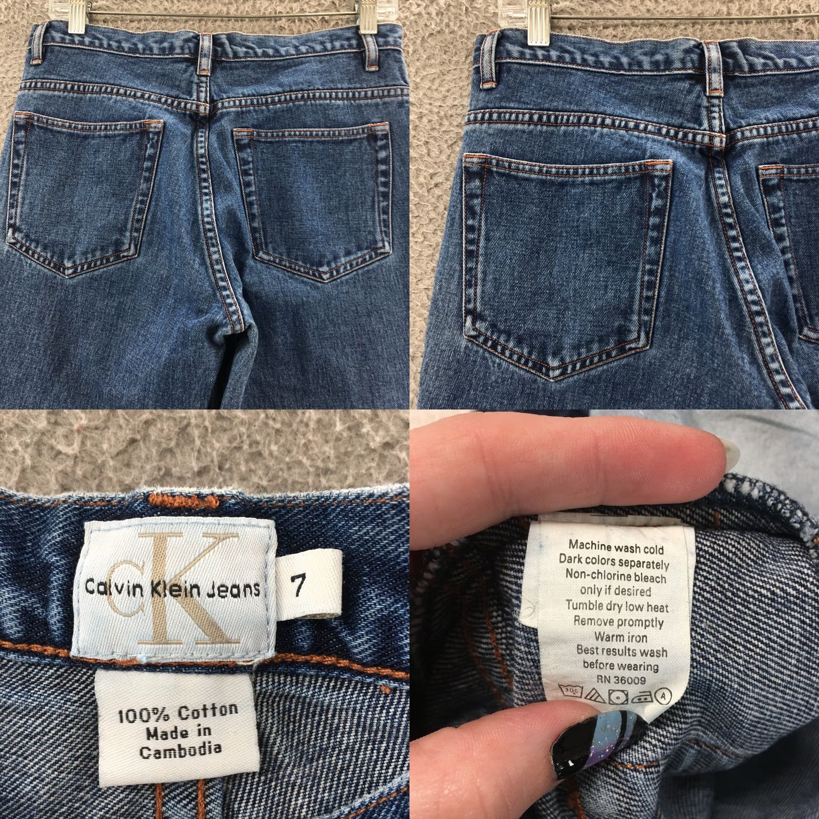 Calvin Klein Calvin Klein Capri Jeans Womens 7 Blue Denim Cotton High Rise Zip Capri Jeans Womens 7 Blue Denim Cotton High Rise Zip Size 28" / US 6 / IT 42 - 9 Thumbnail
