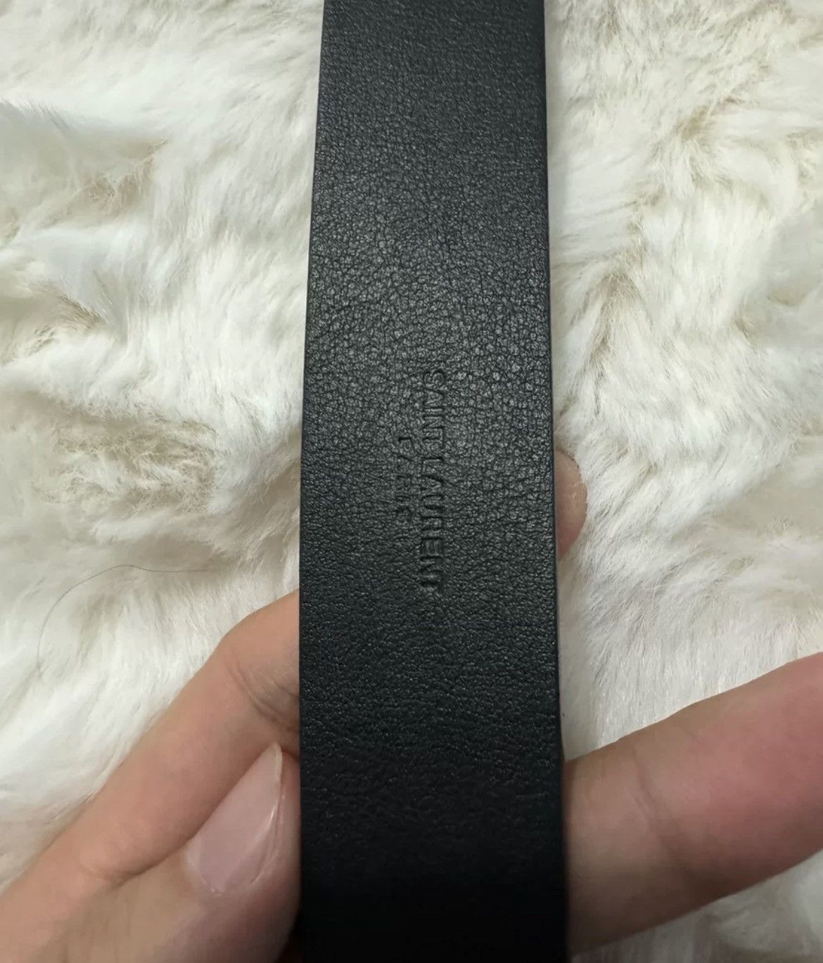 Saint Laurent Paris Saint Laurent brand new silver buckle logo belt Size ONE SIZE - 3 Thumbnail