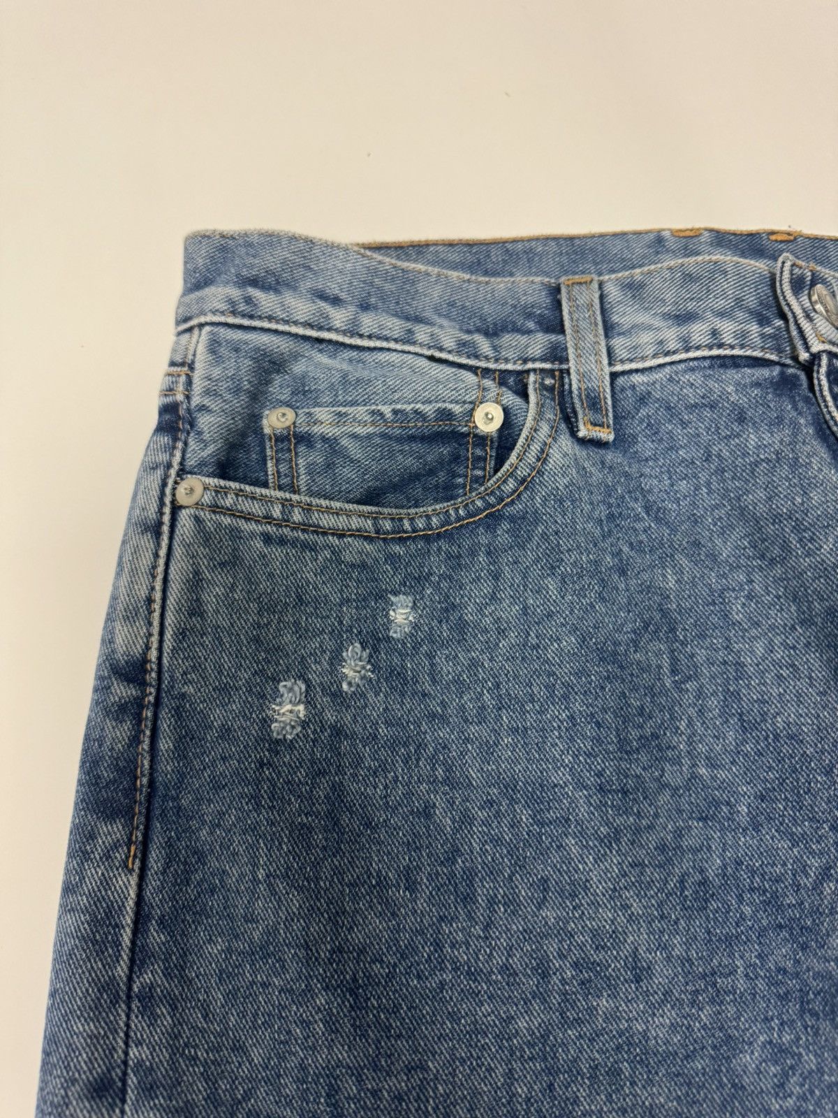 Simon Miller Simon Miller Wide Leg Split Wash Denim Size US 30 / EU 46 - 9 Thumbnail