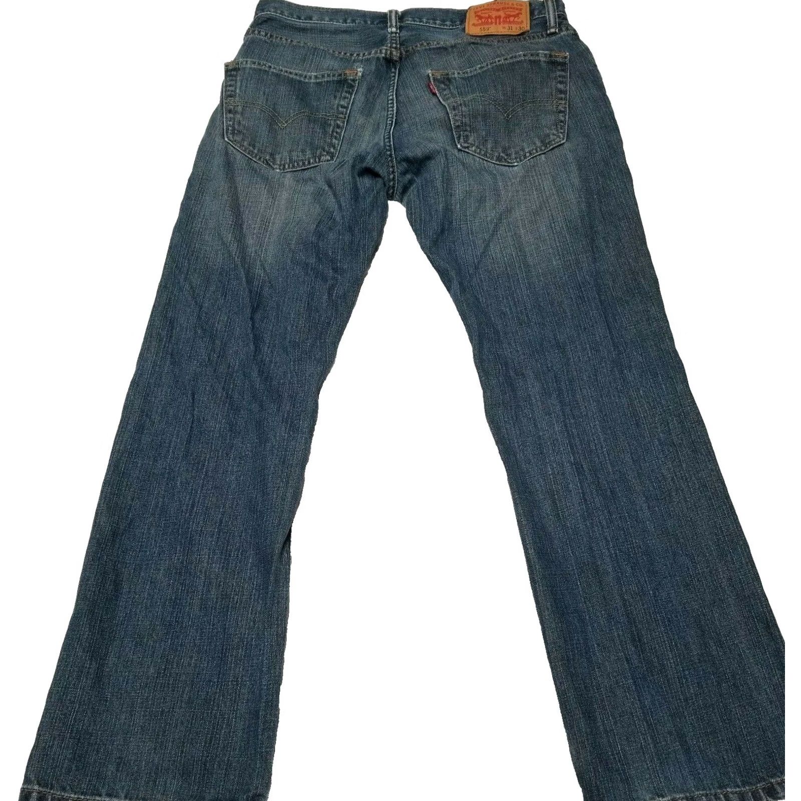 Levi's Levi's 559 Jeans Men Regular Straight Blue Distressed Destroyed 5-Pocket Denim W31 L30 Size US 31 - 2 Thumbnail