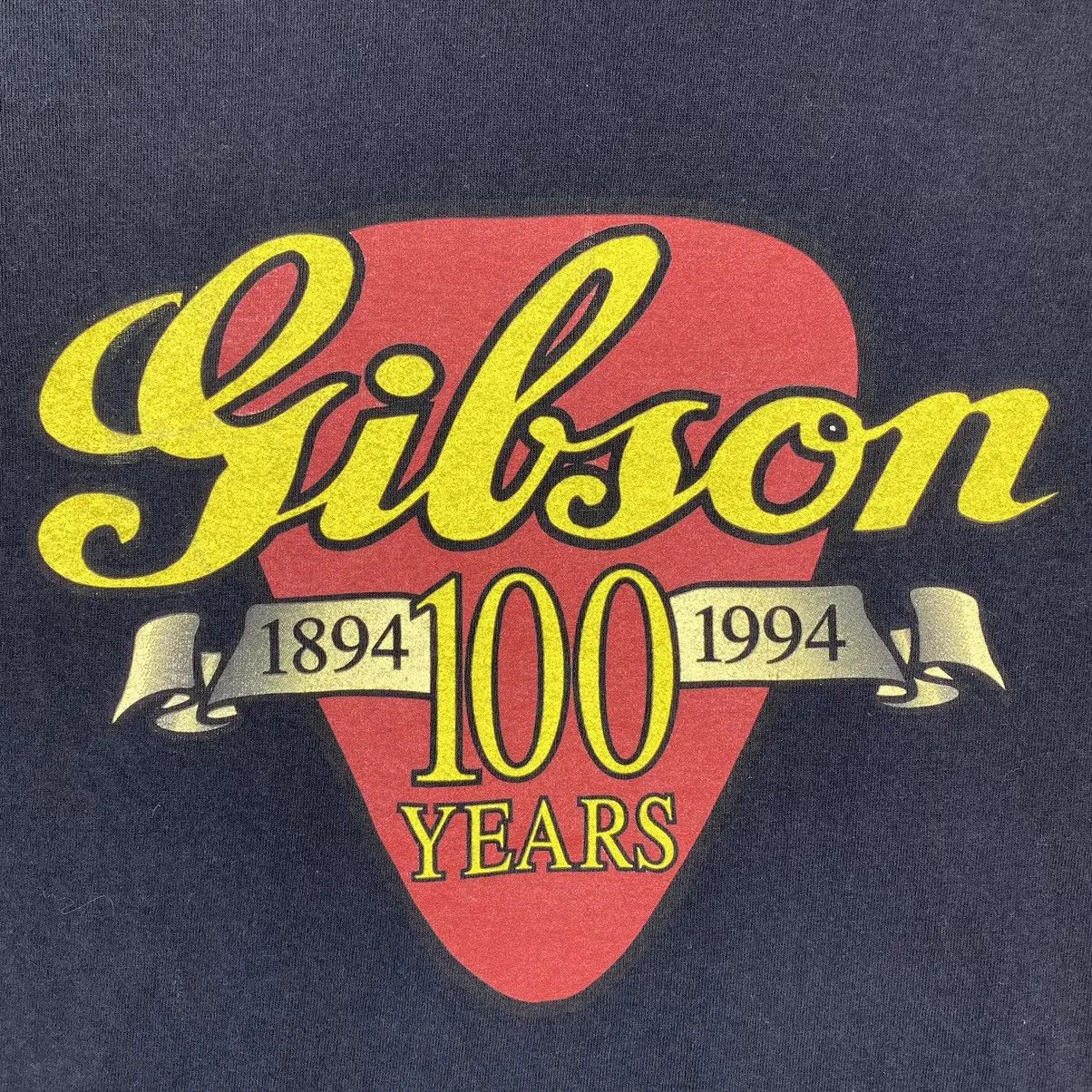 Vintage VINTAGE 90's GIBSON 100 YEARS ANNIVERSARY 1894-1994 TEE Size US L / EU 52-54 / 3 - 4 Thumbnail