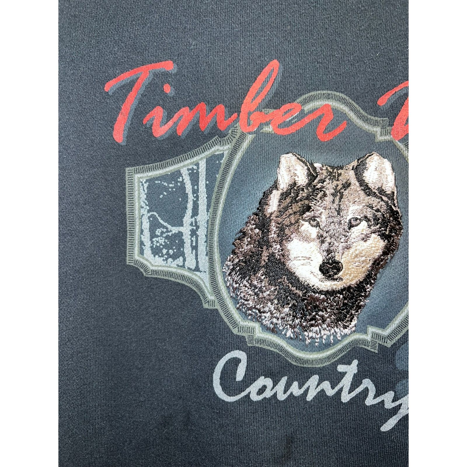 Croft & Barrow Vintage Wolf Sweatshirt Timber Country Crewneck Stained M Size US M / EU 48-50 / 2 - 3 Thumbnail