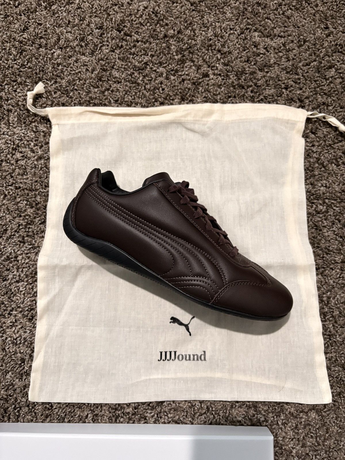JJJJound × Puma JJJJound Puma Speedcat Leather Brown Size US 8 / EU 41 - 1 Thumbnail