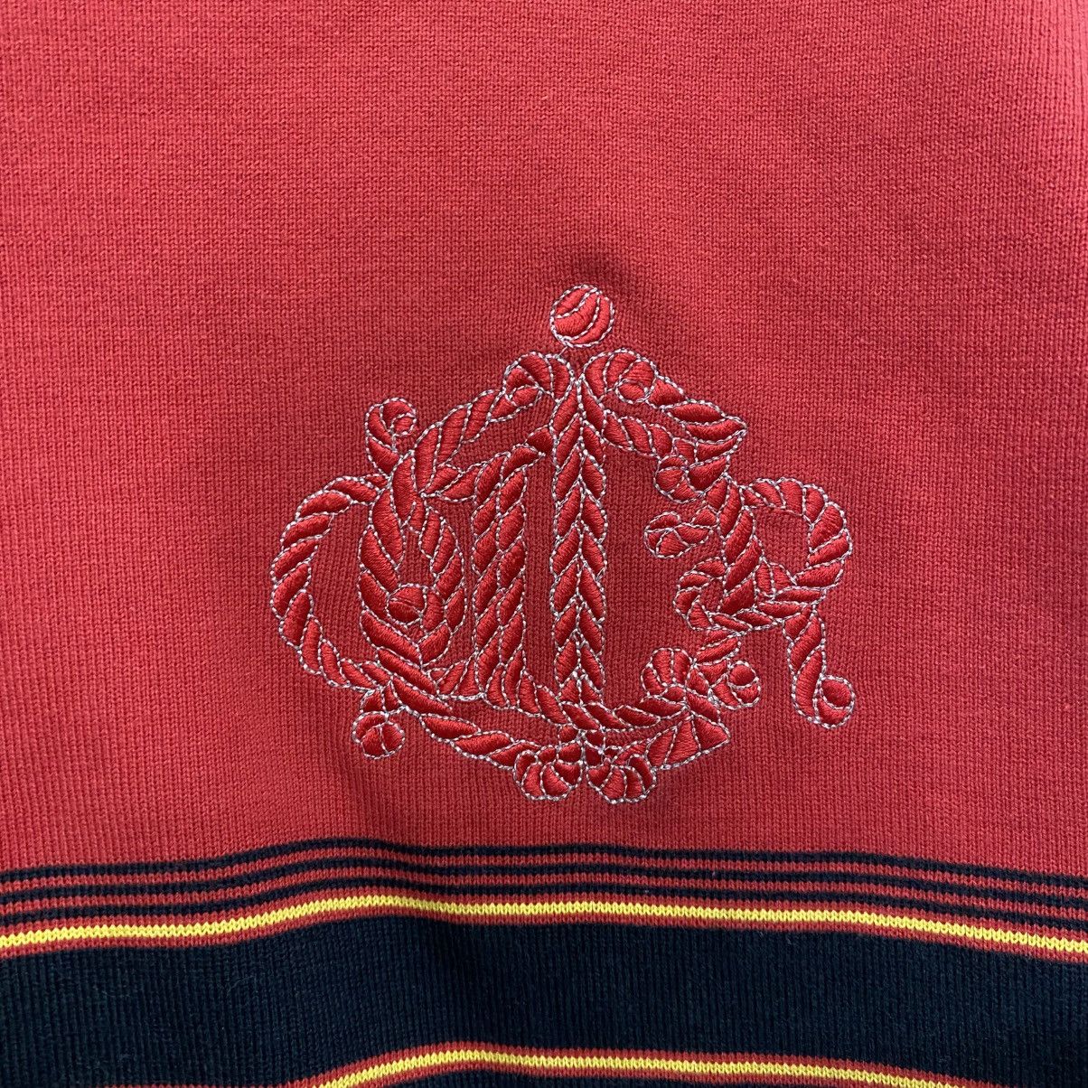 Christian Dior Monsieur Rare Vintage Christian Dior Embroidered Logo Knit Crop Top Size M / US 6-8 / IT 42-44 - 5 Thumbnail
