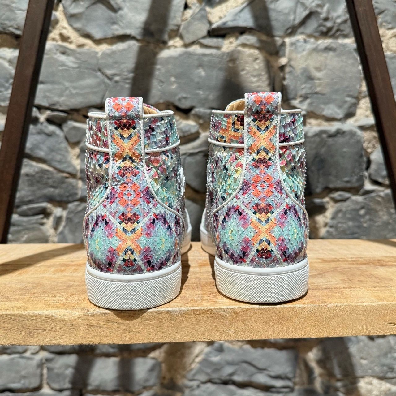 Christian Louboutin Christian Louboutin Louis Orlato Python Pixel Sneakers Size US 10 / EU 43 - 5 Thumbnail