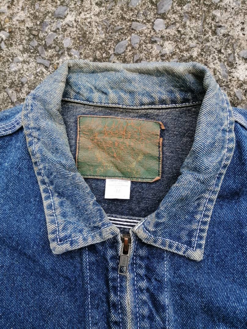 Edwin Vintage Edwin Embroidered Wording Denim Jacket Size US M / EU 48-50 / 2 - 5 Thumbnail