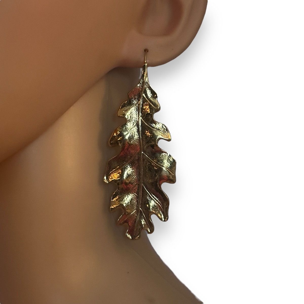 Other Long golden dangling oak leaf earrings Size ONE SIZE - 2 Thumbnail