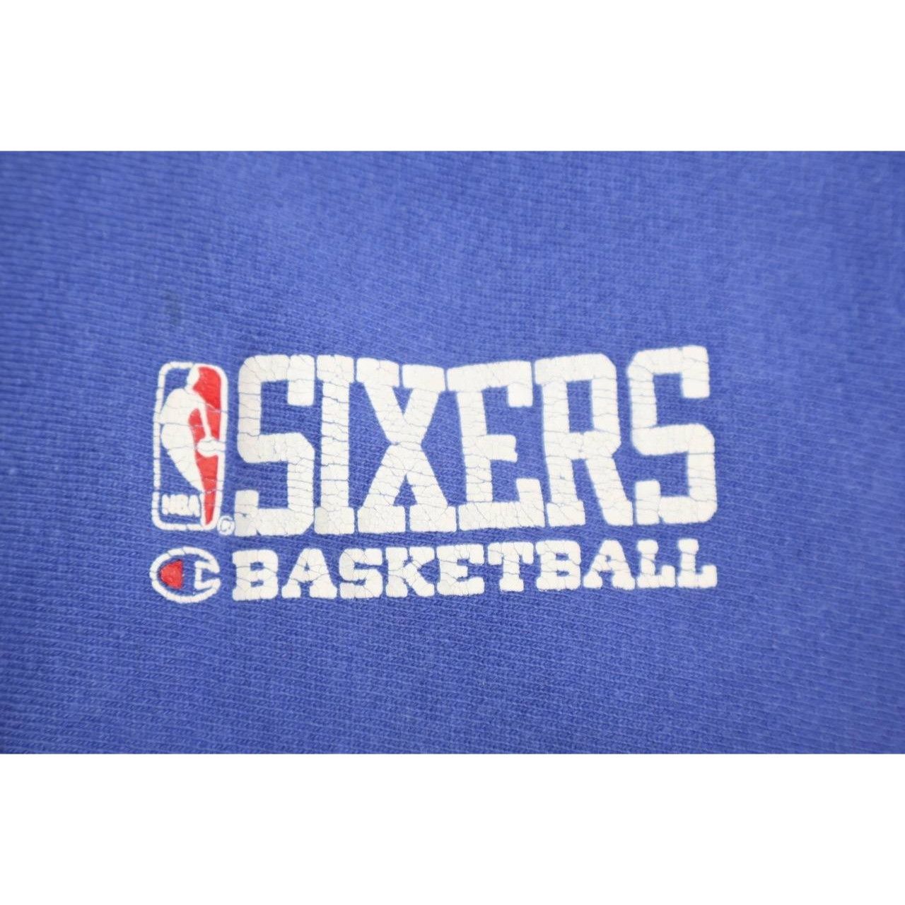 Champion Vintage 90s Champion Reverse Weave Philadelphia 76ers Hoodie Size US XXL / EU 58 / 5 - 3 Thumbnail