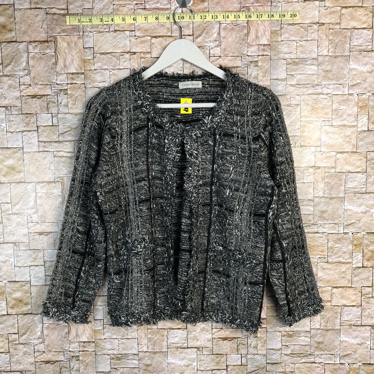 Homespun Knitwear × Japanese Brand Chadoriah Black Knitwear ripped style #A224 Size M / US 6-8 / IT 42-44 - 1 Thumbnail