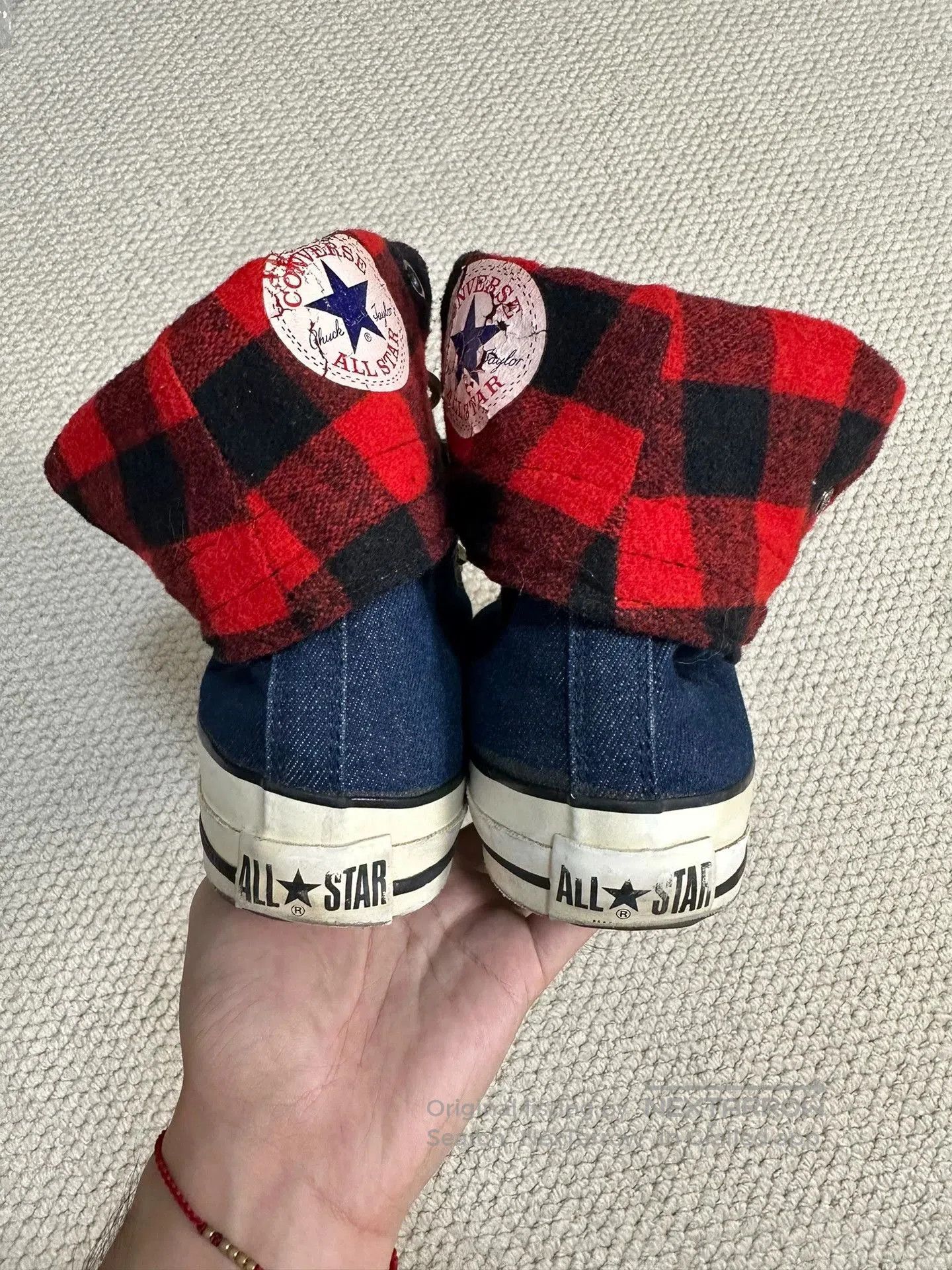 Chrome Hearts chrome hearts vintage converse with plaid pattern. Size US 9 / EU 42 - 7 Thumbnail