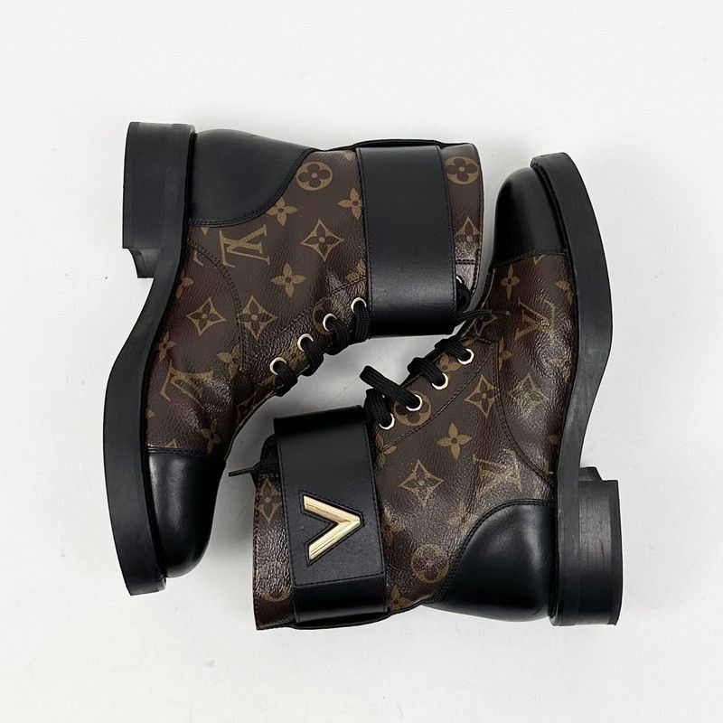 Louis Vuitton Louis Vuitton Wonderland Monogram Brown Martin Boots -2508 Size US 6 / IT 36 - 4 Thumbnail