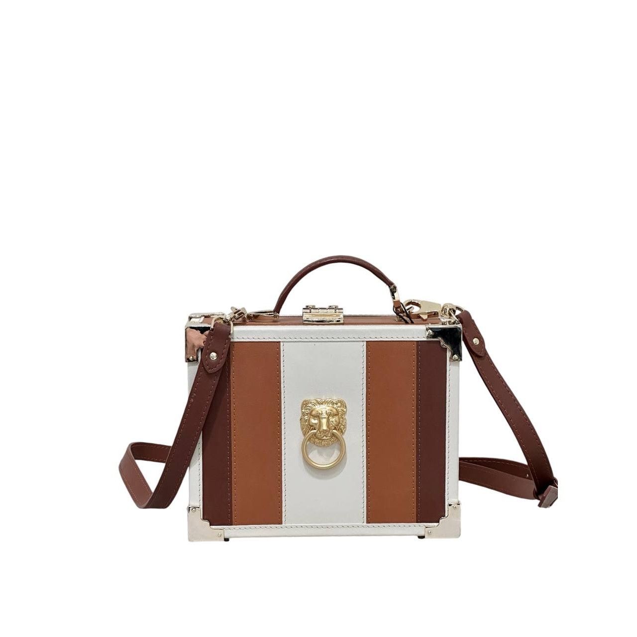 Aspinal of London Aspinal of London Lion Head Box Trunk Crossbody Bag Size ONE SIZE - 1 Thumbnail