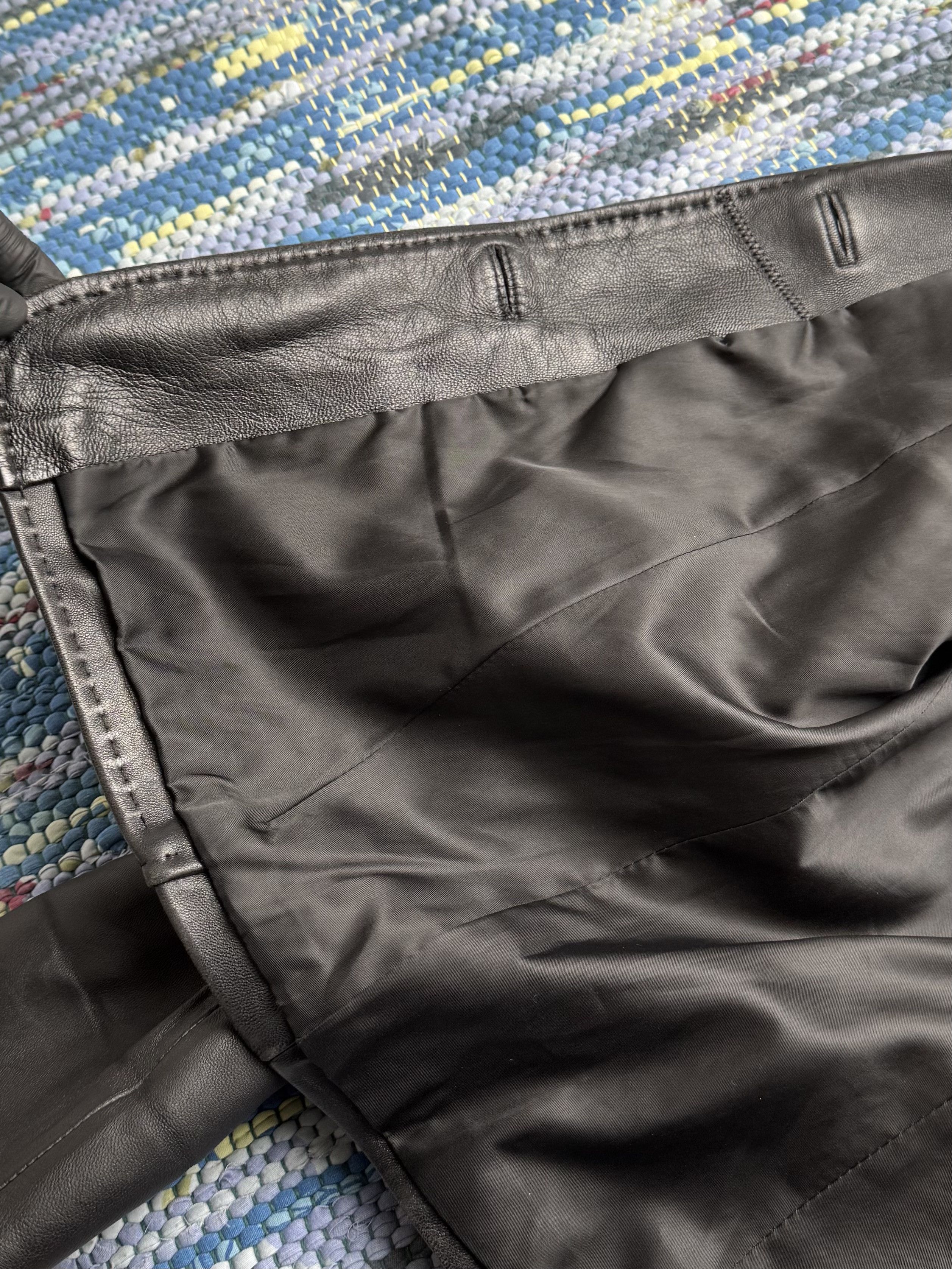 Vintage Vintage Real Leather Blazer Jacket Classic Office Coat Size L / US 10 / IT 46 - 5 Thumbnail
