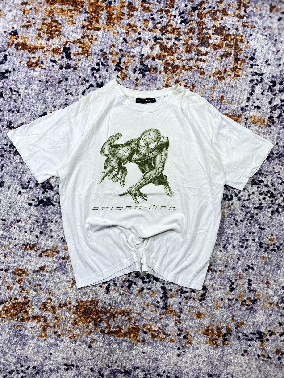 Marvel Comics × Vintage 00’s Vintage Marvel Spider-Man 2001 Cropped T-shirt Size US M / EU 48-50 / 2 - 1 Thumbnail