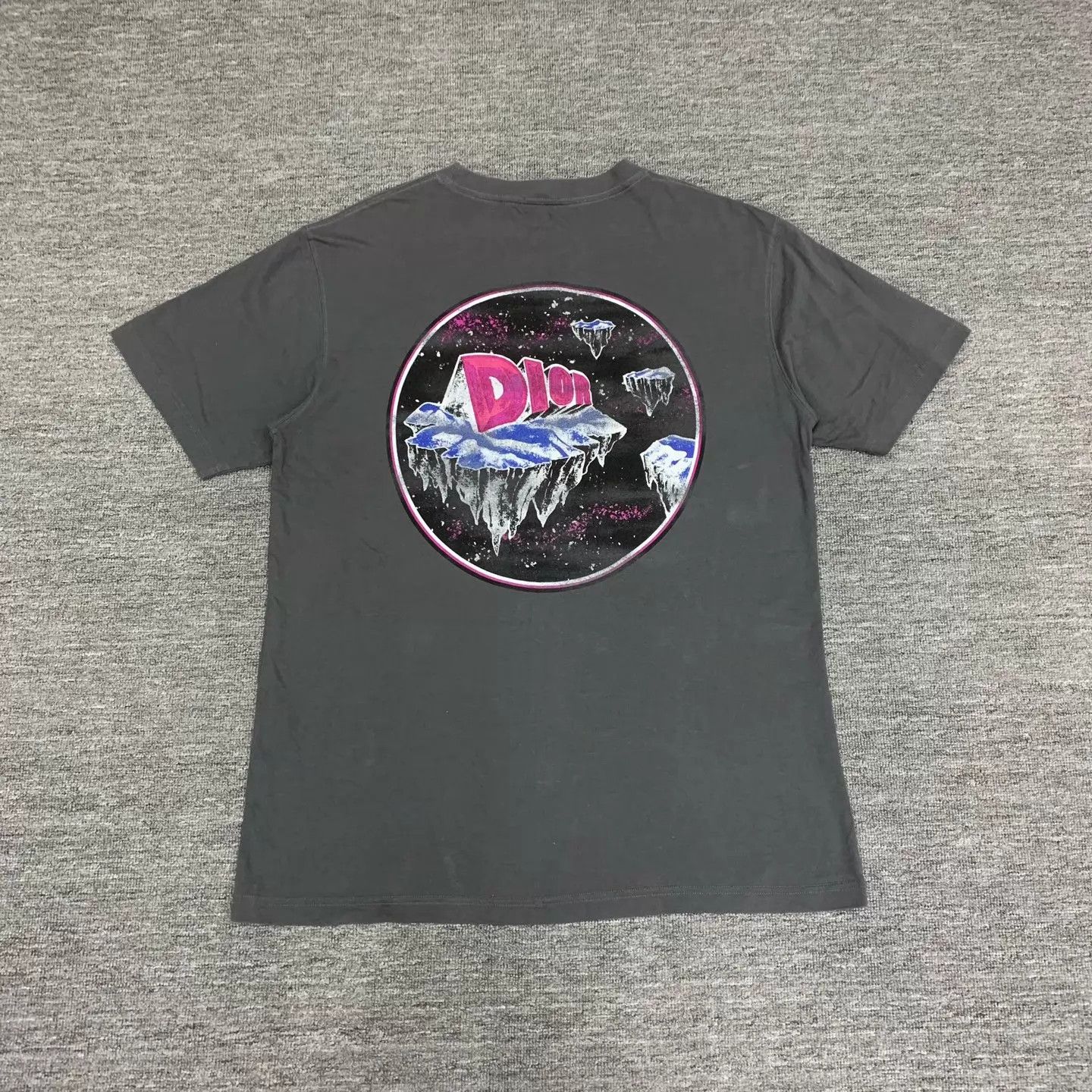 Dior Dior Gray Space Doodle Tee L 98N Washed Distressed Size US L / EU 52-54 / 3 - 2 Thumbnail