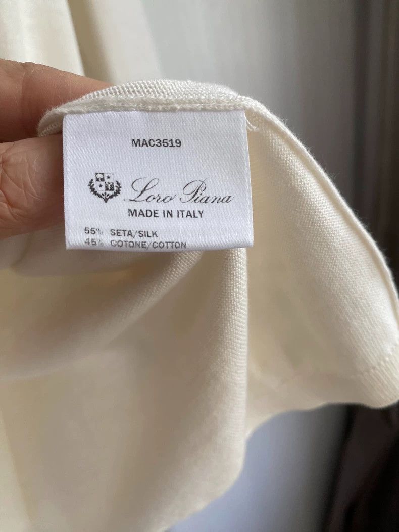 Loro Piana LORO PIANA Silk cotton skin-friendly polo shirt Size S / US 4 / IT 40 - 5 Thumbnail