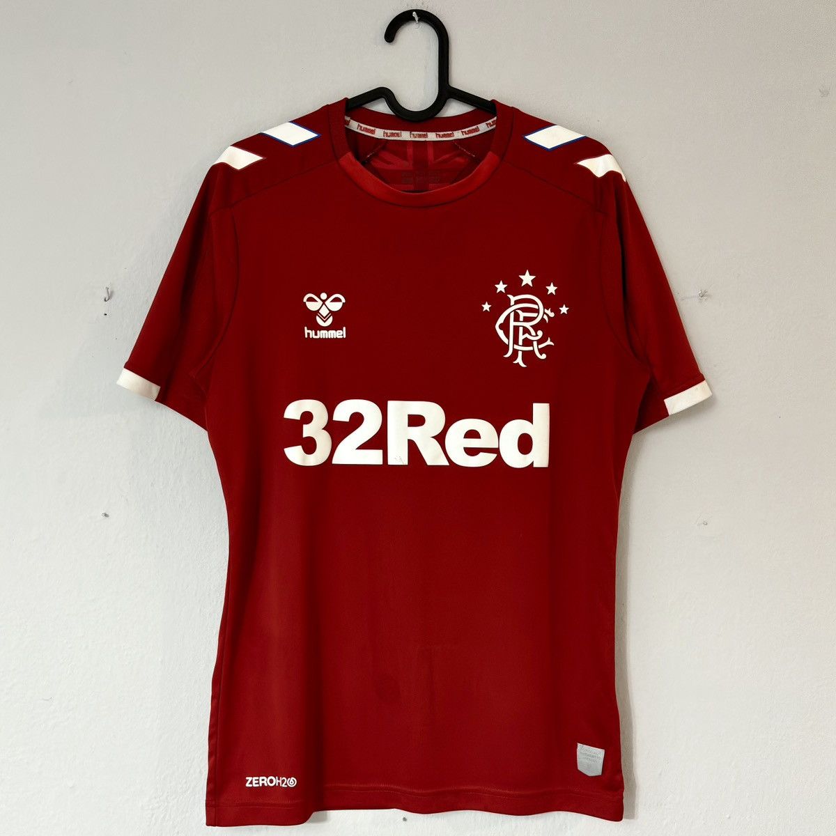 Hummel 2019 2020 Rangers Glasgow Third Kit Hummel Soccer Jersey Red Size US M / EU 48-50 / 2 - 2 Thumbnail