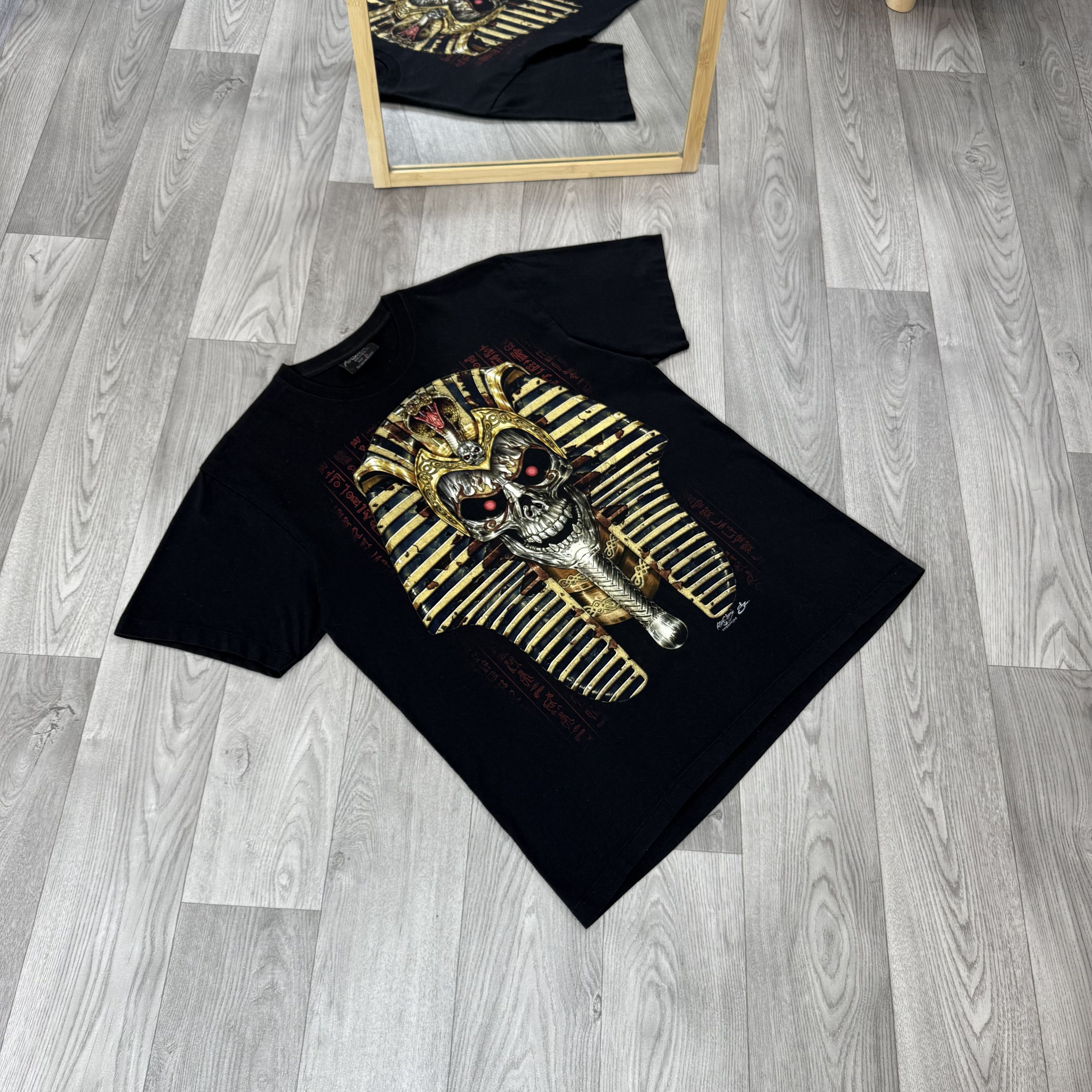 Vintage Vintage Skull Rare Egypt Rock Graphic Tee Shirt L Size US L / EU 52-54 / 3 - 6 Thumbnail