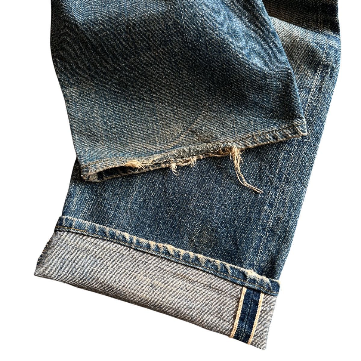 Denime Vintage Denime Authentic Leather Patch Slevedge DenimJeans Size US 30 / EU 46 - 10 Thumbnail