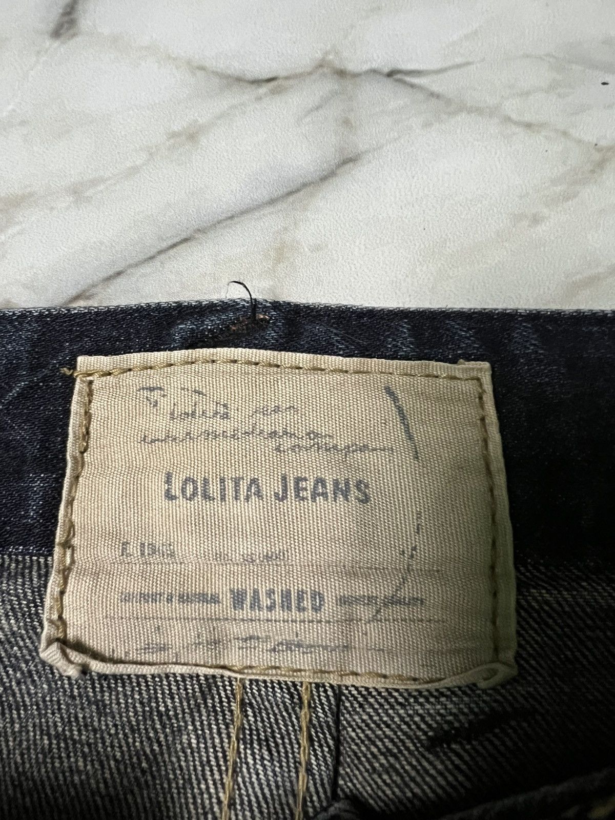 Beauty Beast × If Six Was Nine × Japanese Brand 💥Rare💥Lolita Concert Club Punk Washed Distress Jeans Size US 33 - 19 Thumbnail