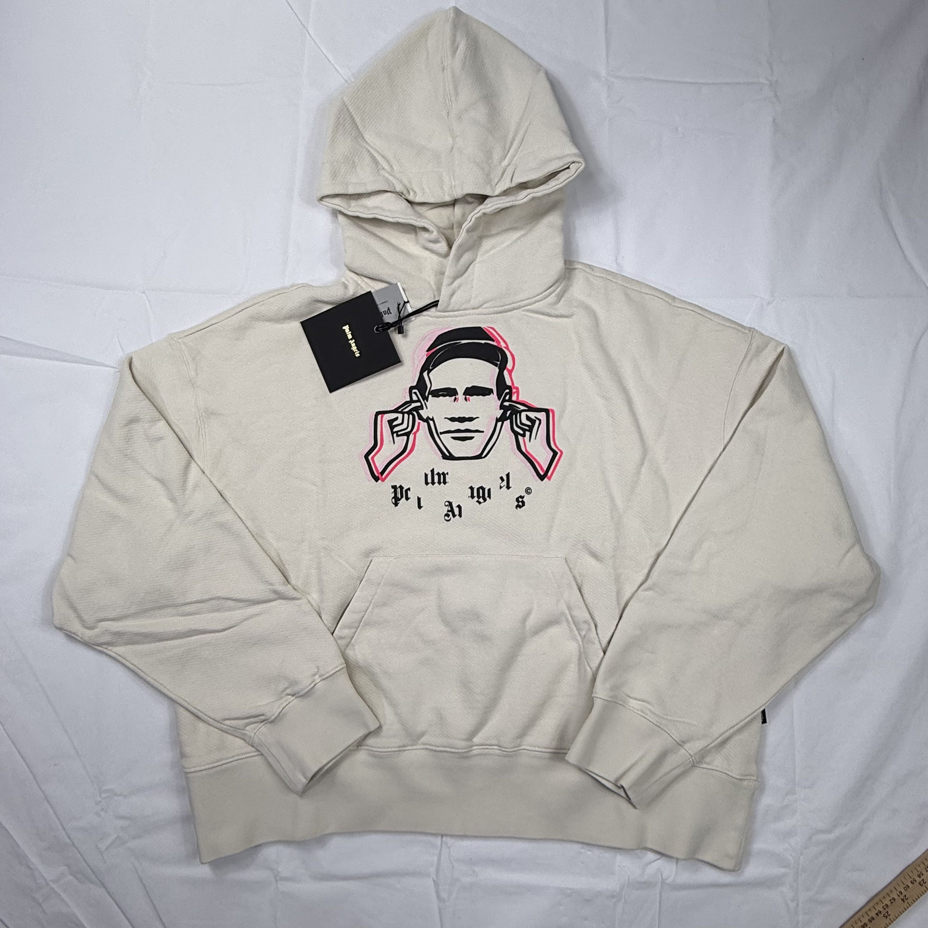 Palm Angels Palm Angels Cream Graphic Hoodie Mens Medium Size US M / EU 48-50 / 2 - 1 Thumbnail