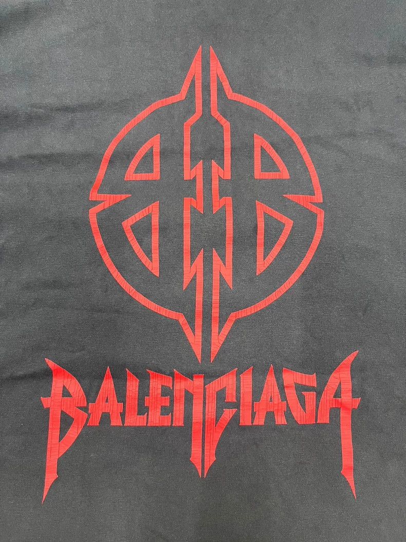 Balenciaga Balenciaga FW23 Bitcoin Letter Logo Printed Short Sleeve T- Size US XL / EU 56 / 4 - 3 Thumbnail