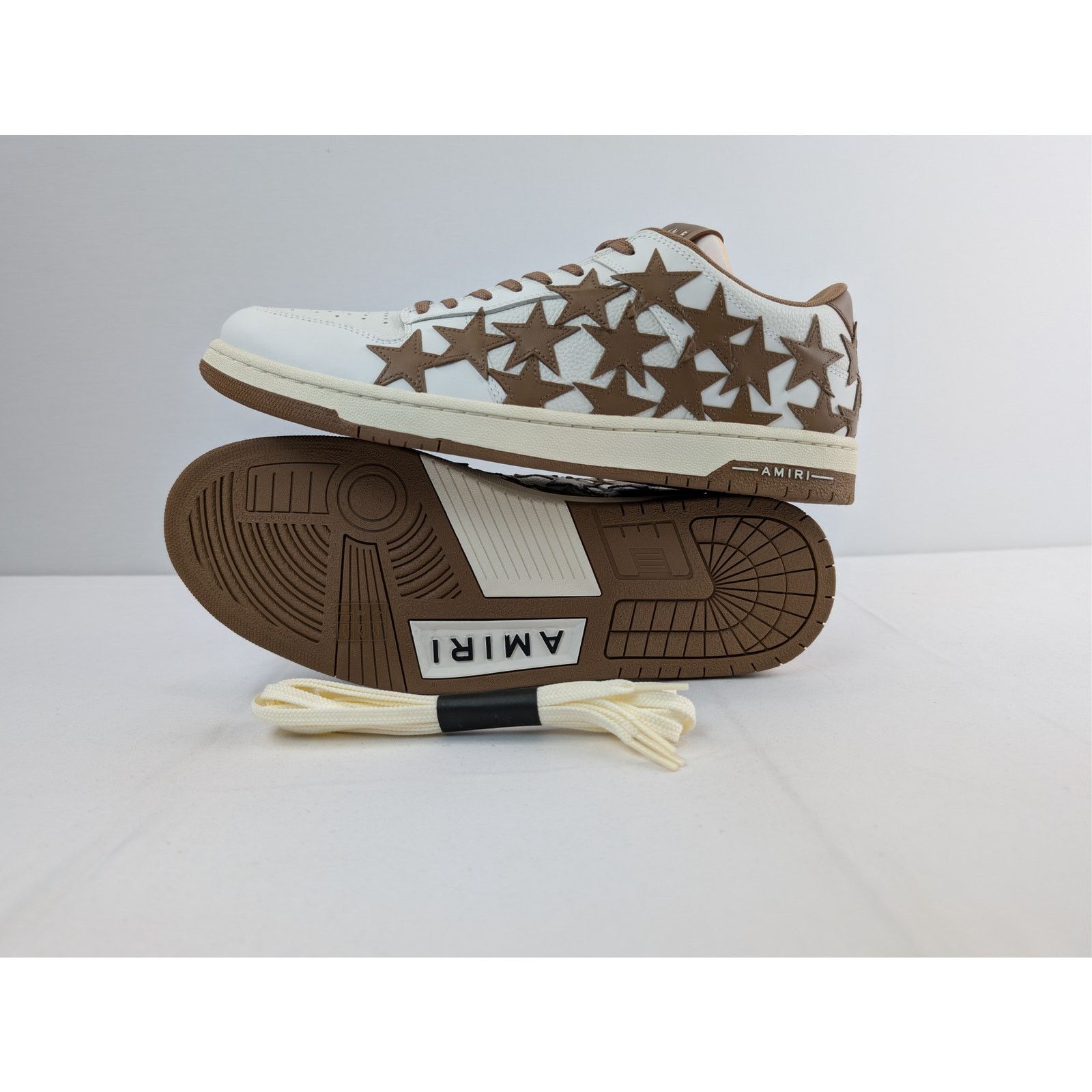 Amiri o1rshd1 Stars Low top sneakers in White/Brown 47 Size US 14 / EU 47 - 12 Thumbnail