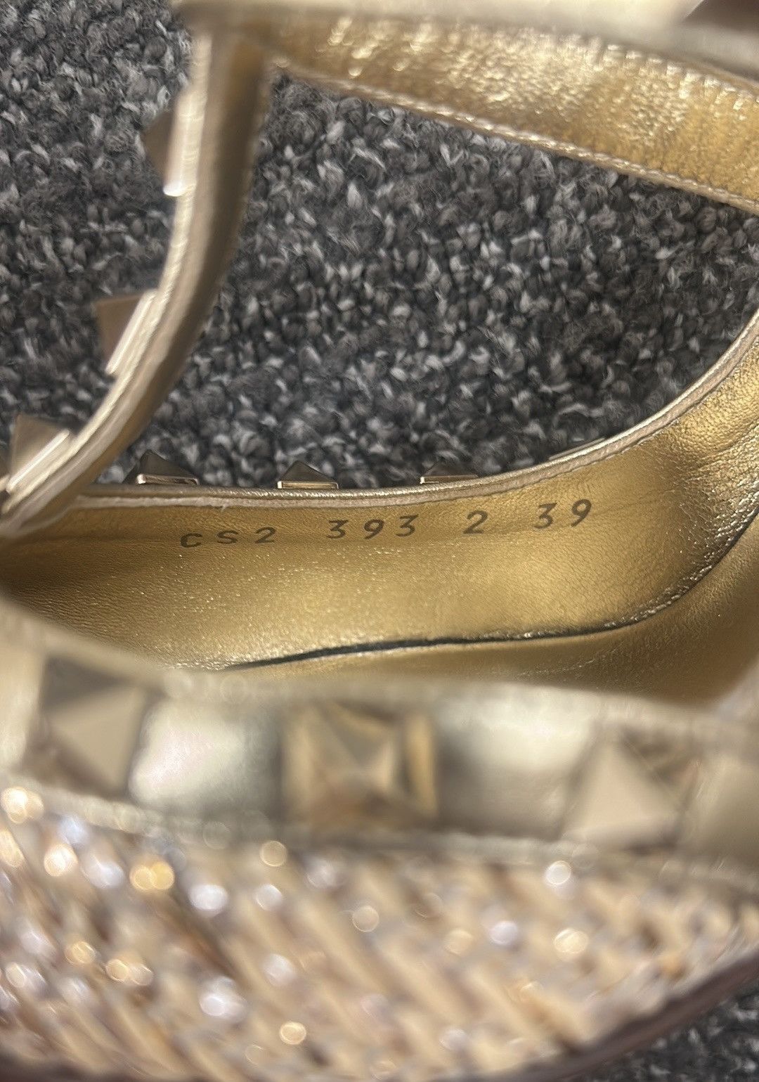 Valentino Valentino Garavani Rockstud Raffia Pumps with Straps 100MM Size US 9 / IT 39 - 6 Thumbnail