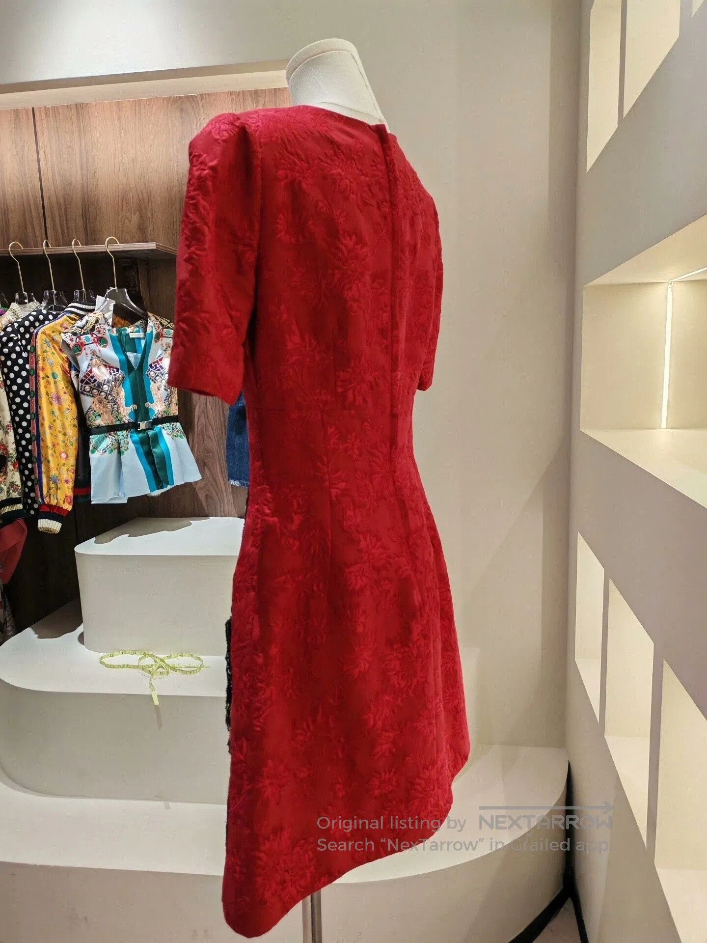 Dolce & Gabbana Dolce&Gabbana Red Embroidered Dress. Size S / US 4 / IT 40 - 2 Thumbnail