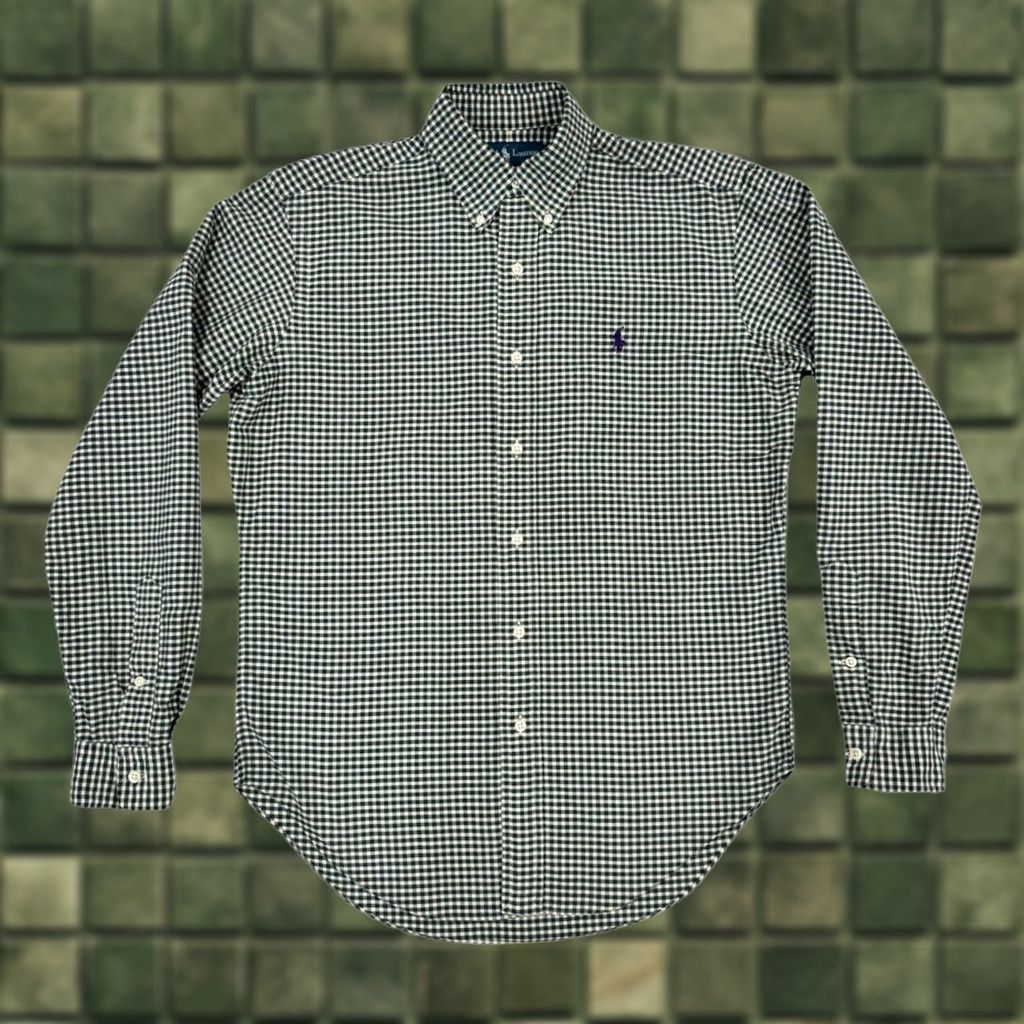 Polo Ralph Lauren Polo Ralph Lauren Green Gingham Plaid Button-Down Shirt Men’s Small Classic Fit Size US S / EU 44-46 / 1 - 1 Thumbnail