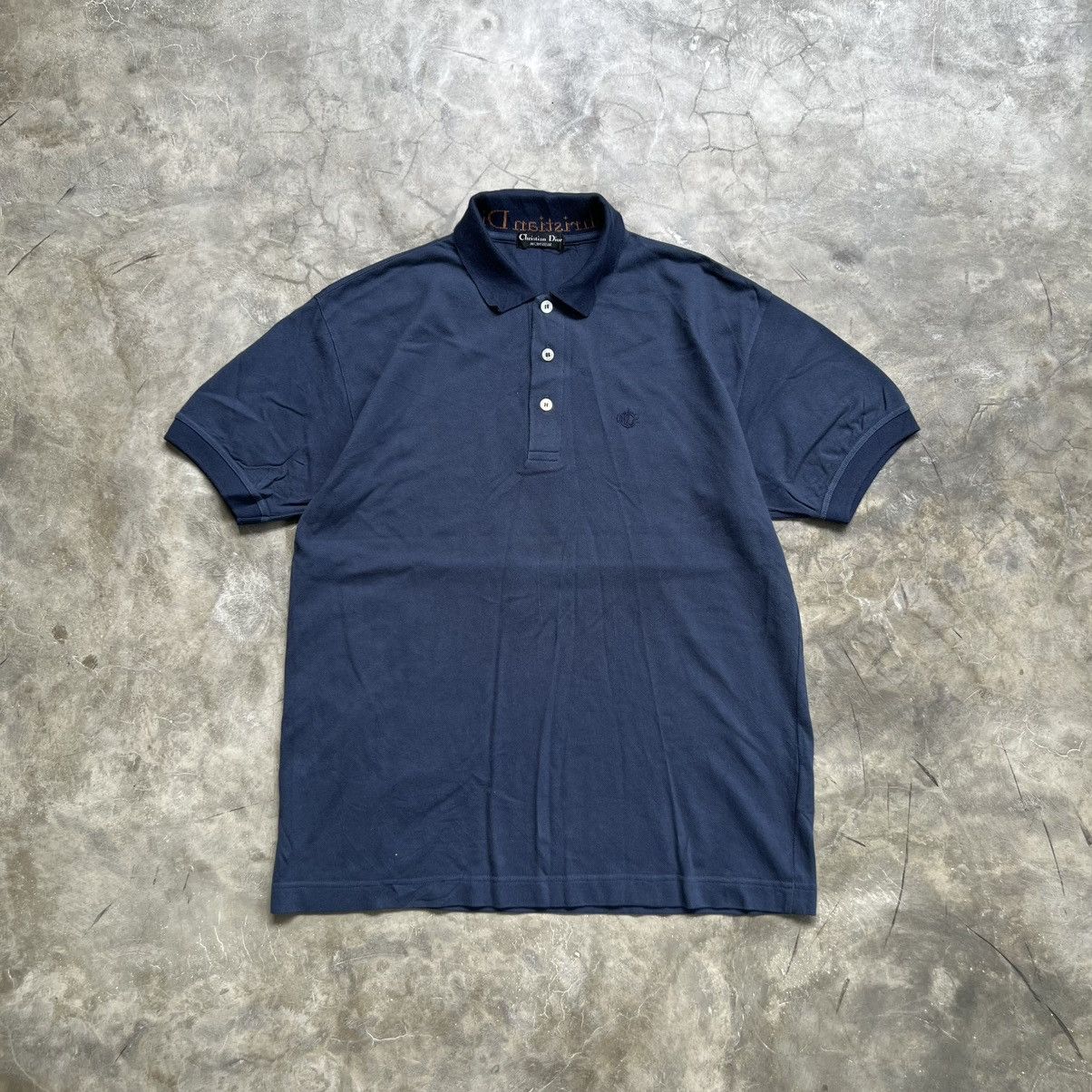 Christian Dior Monsieur Vintage 90s Christian Dior Navy Polos Shirt Size US M / EU 48-50 / 2 - 1 Thumbnail