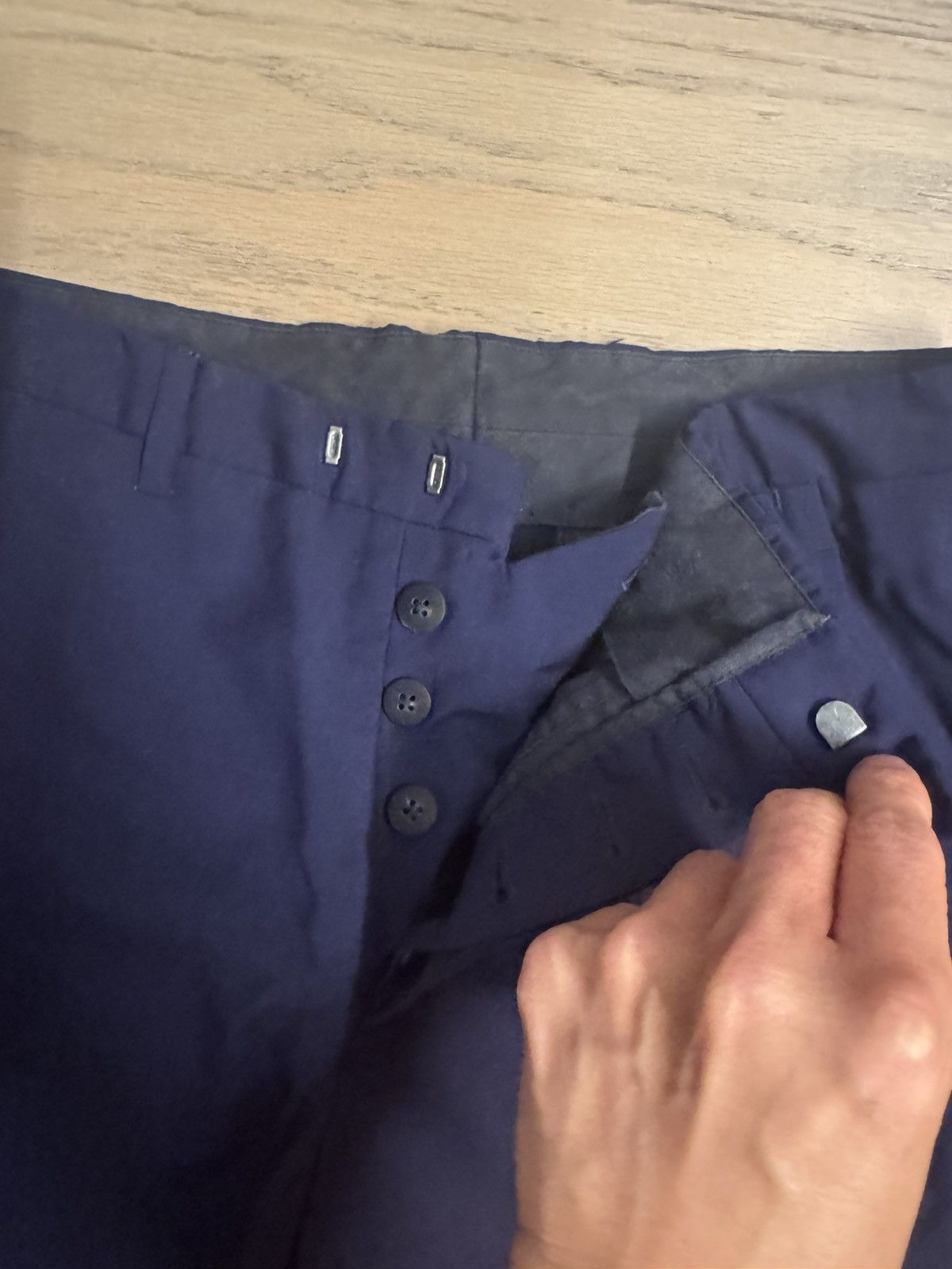 Jil Sander Navy formal tapered trousers 46 Size 36R - 4 Thumbnail