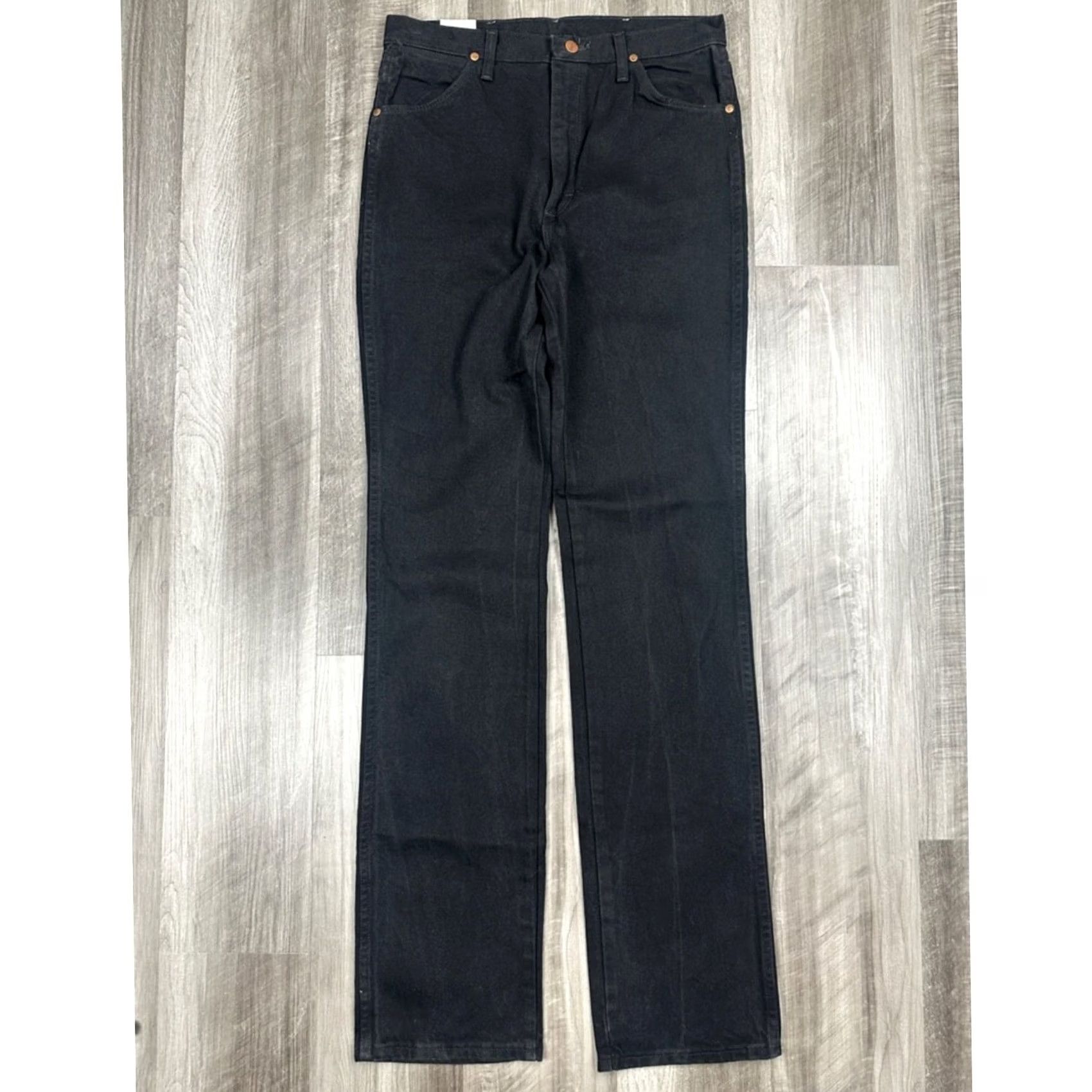 Wrangler VINTAGE Wrangler Black Cowboy Cut Slim Fit Jeans 32x38 Mens Jeans Straight 32 Black Denim Straight 90s? Size US 32 / EU 48 - 2 Thumbnail