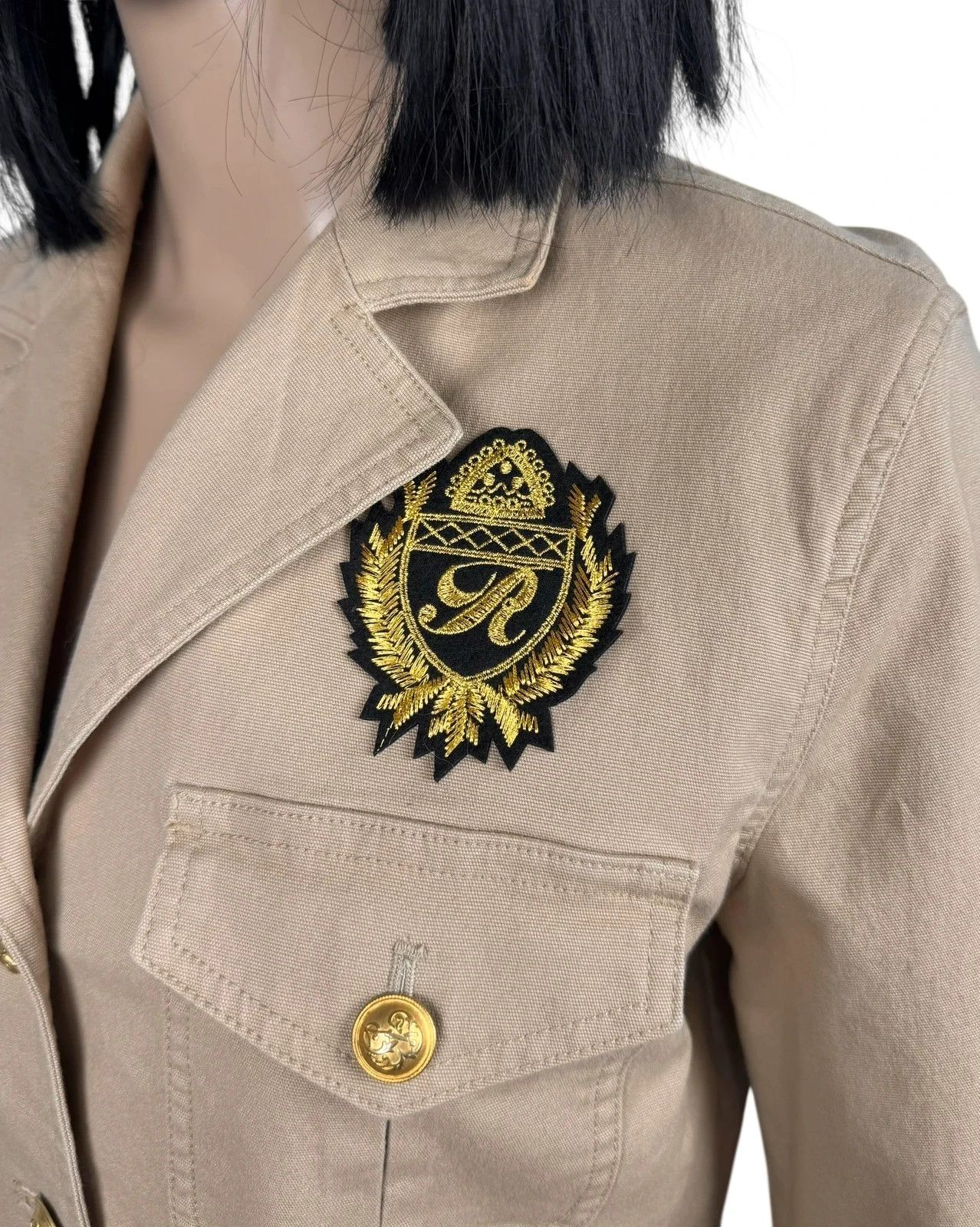 Lauren Ralph Lauren Lauren Ralph Lauren Denim Jacket Army Button Up size US6 Size M / US 6-8 / IT 42-44 - 5 Thumbnail