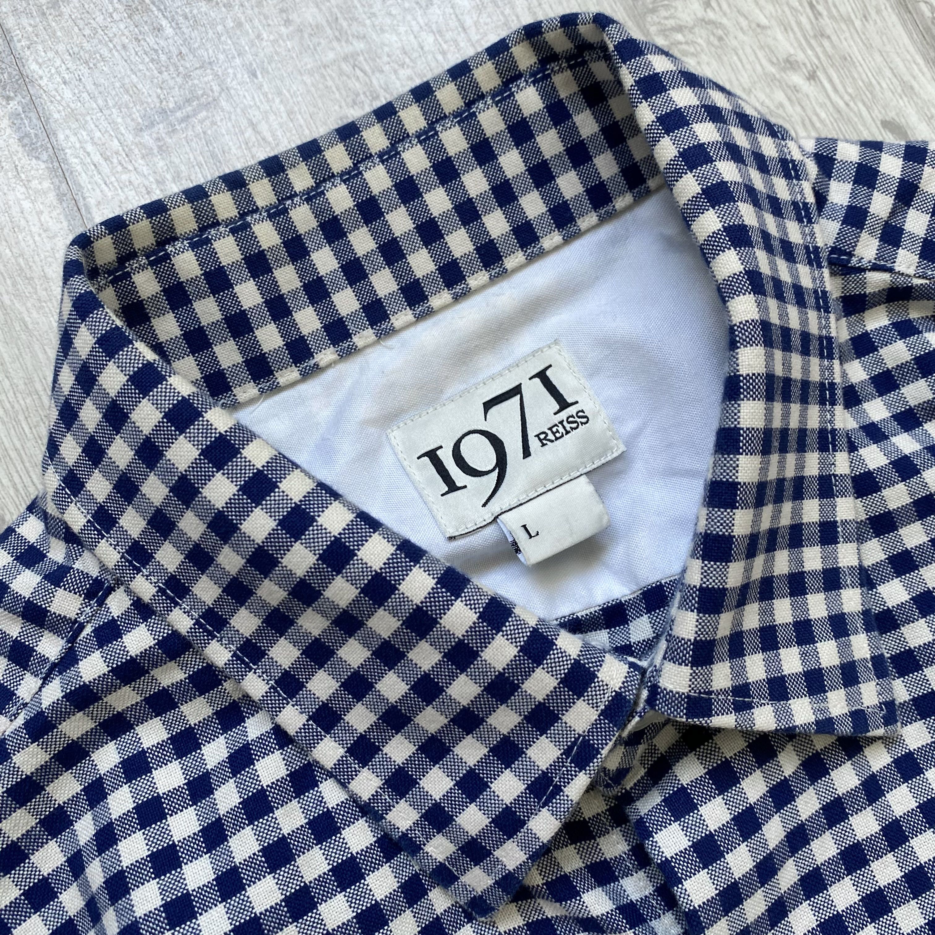 Reiss 👔 Luxury Reiss Shirt Button Up cotton Size US L / EU 52-54 / 3 - 4 Thumbnail