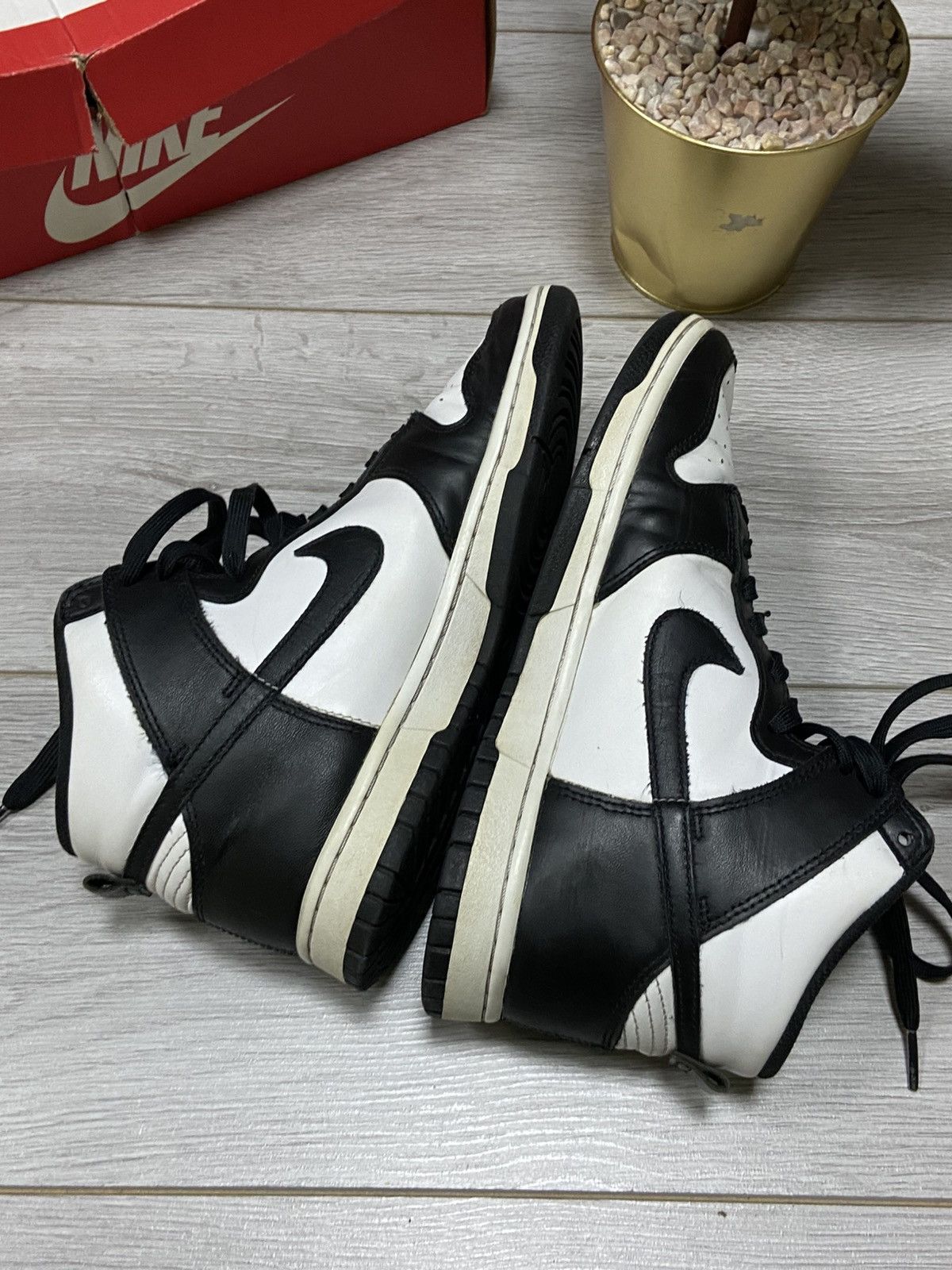 Nike Nike dunk retro black white high with box Size US 8.5 / EU 41-42 - 15 Thumbnail