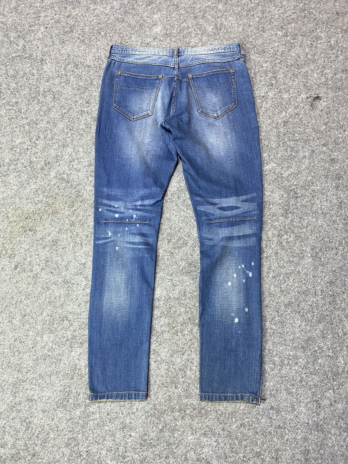 Number (N)ine Number (N)ine Distressed Denim Pants Size US 32 / EU 48 - 12 Thumbnail