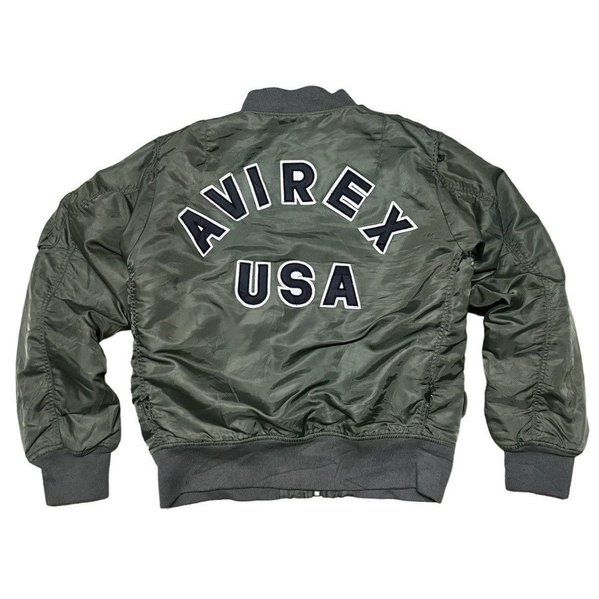 Avirex Vintage Avirex USA Big Logo Bomber Jacket Size US S / EU 44-46 / 1 - 1 Thumbnail