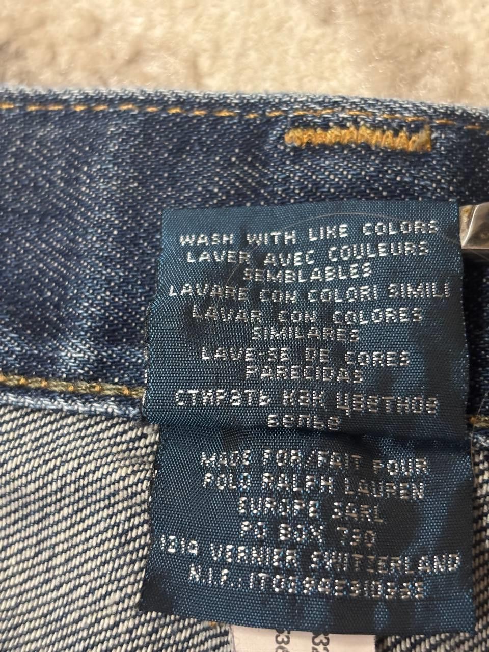 Polo Ralph Lauren Polo Ralph Lauren Vintage Dark Wash Straight Denim Jeans W32 Size US 32 / EU 48 - 7 Thumbnail