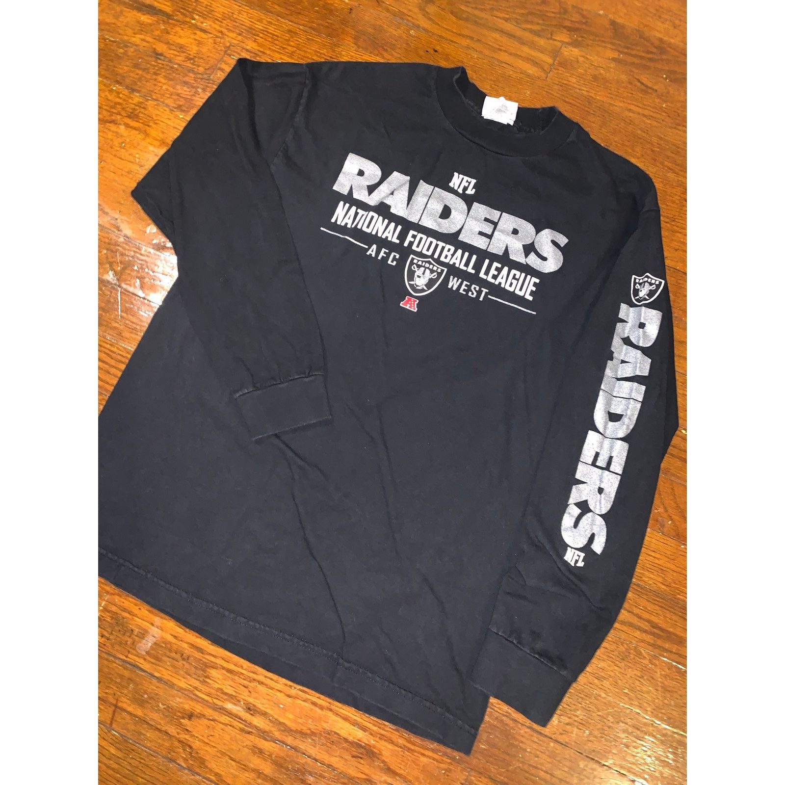 NFL Vintage Oakland Raiders NFL Long Sleeve T Shirt Black Medium Size US M / EU 48-50 / 2 - 4 Thumbnail
