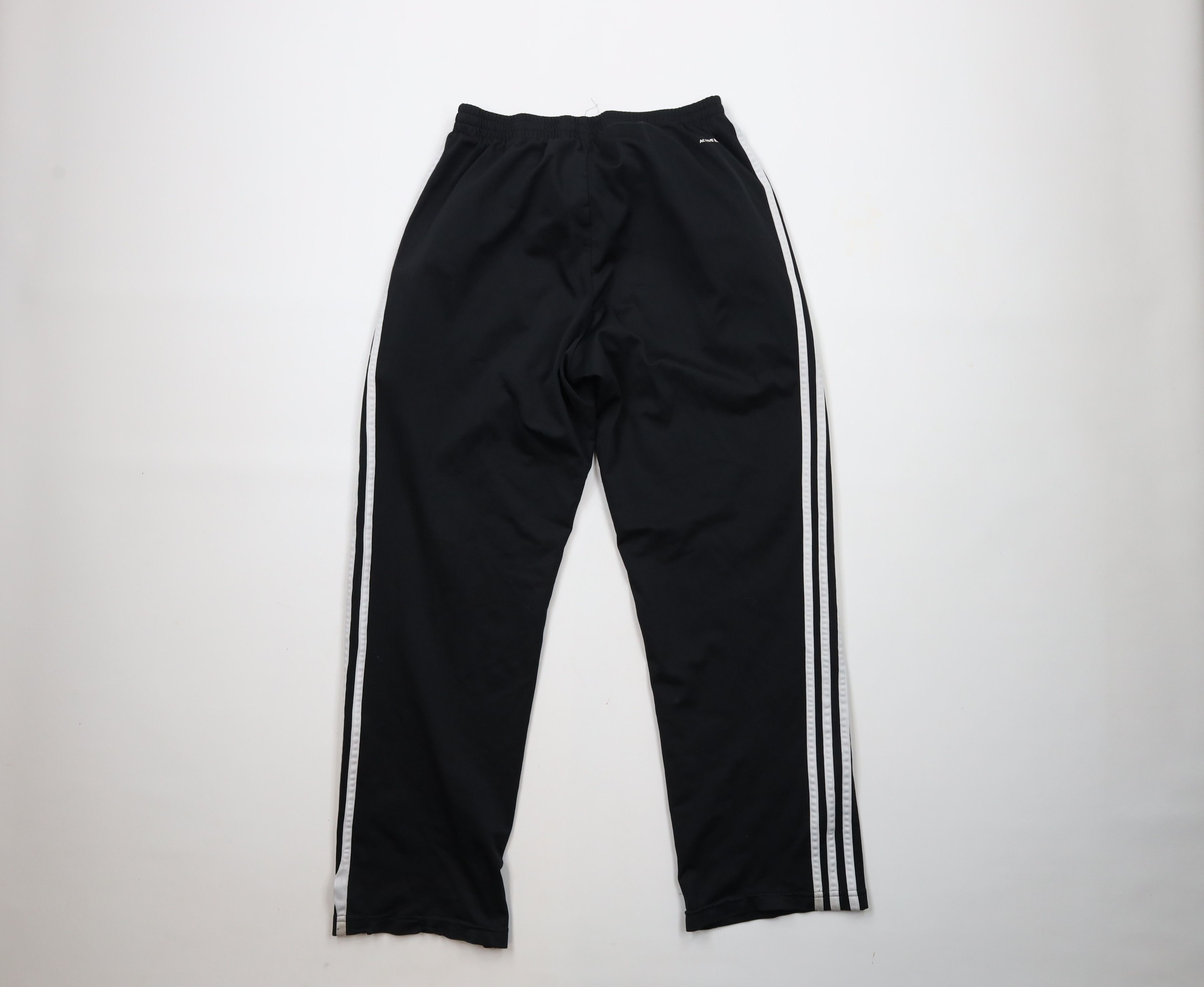 Adidas × Vintage Vintage Adidas Spell Out Wide Leg Sweatpants Pants Black Size US 34 / EU 50 - 10 Thumbnail