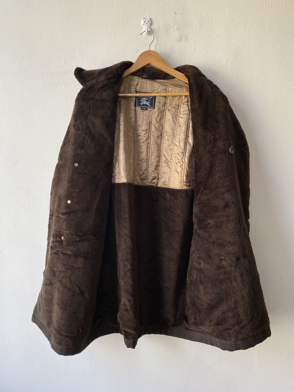 Burberry Vintage 90s Burberrys Prorsum Lining Fur Wool Jacket Size US L / EU 52-54 / 3 - 10 Thumbnail