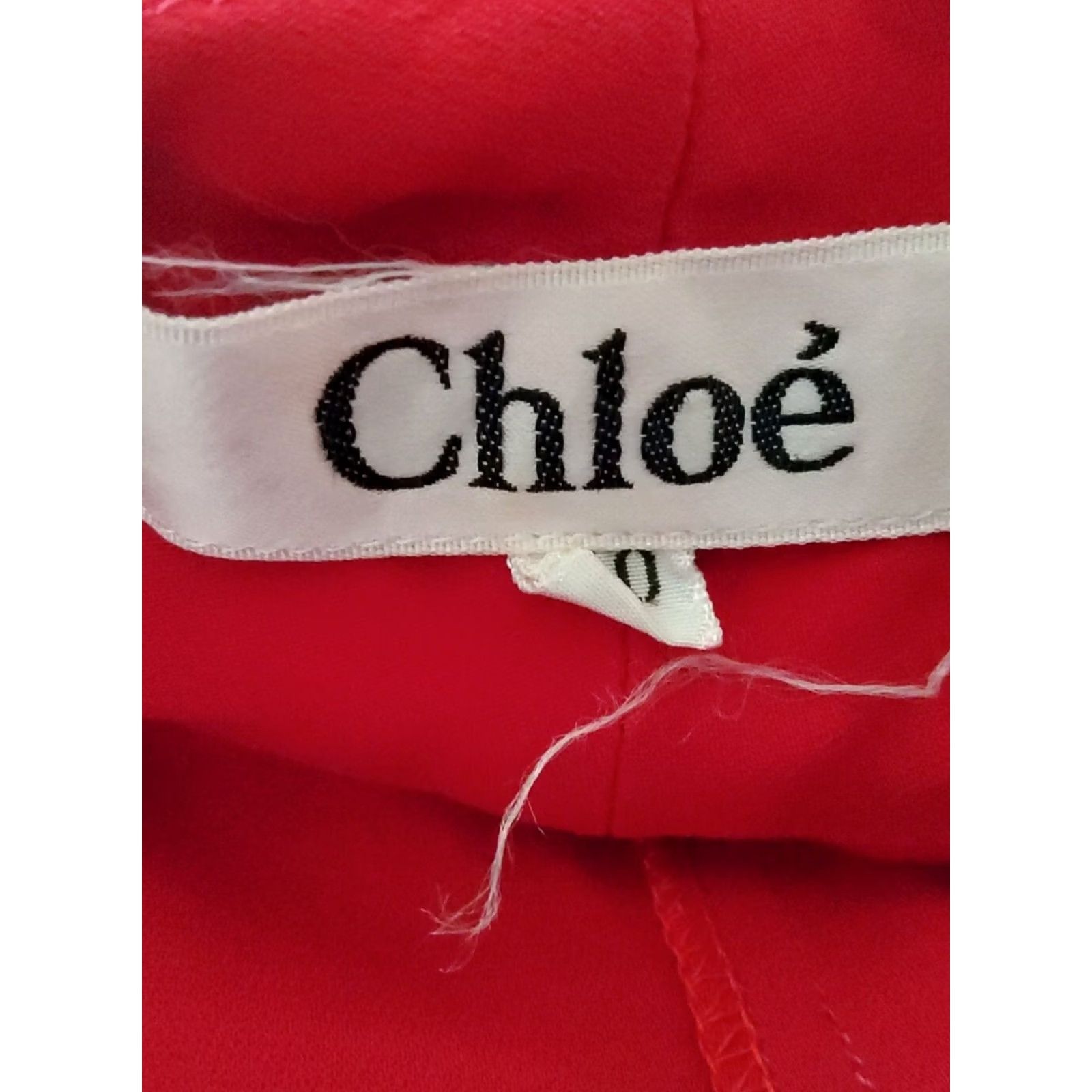 Vintage VINTAGE Chloe Women's Wrap Blouse Shirt Red Size 40 8 Regular Women Womens Red Blouse Wrap 90s/80s Size M / US 6-8 / IT 42-44 - 6 Thumbnail
