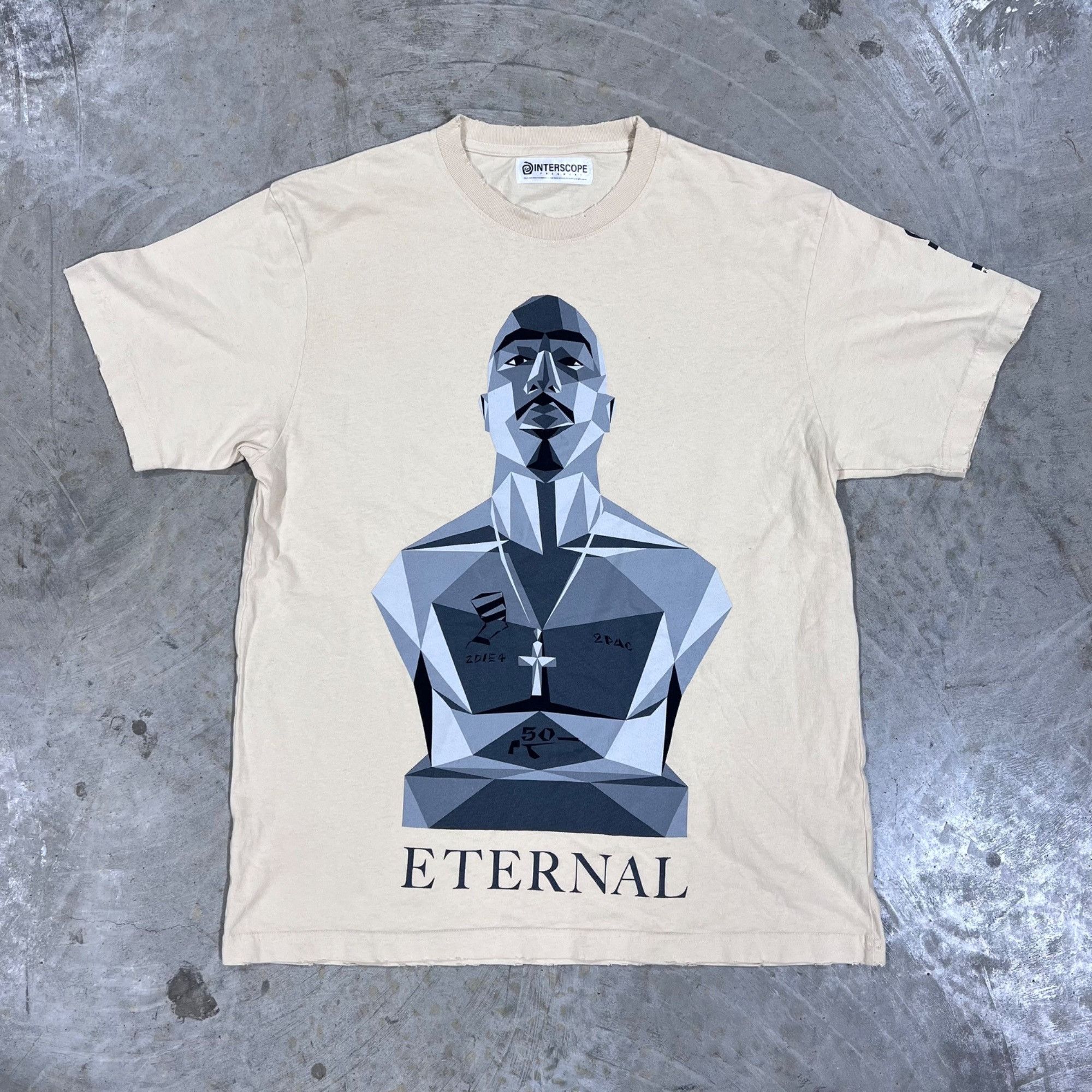 Other NEW FRAGMENT x 2PAC INTERSCOPE RECORDS CREAM TEE SZ MEDIUM Size US M / EU 48-50 / 2 - 3 Thumbnail