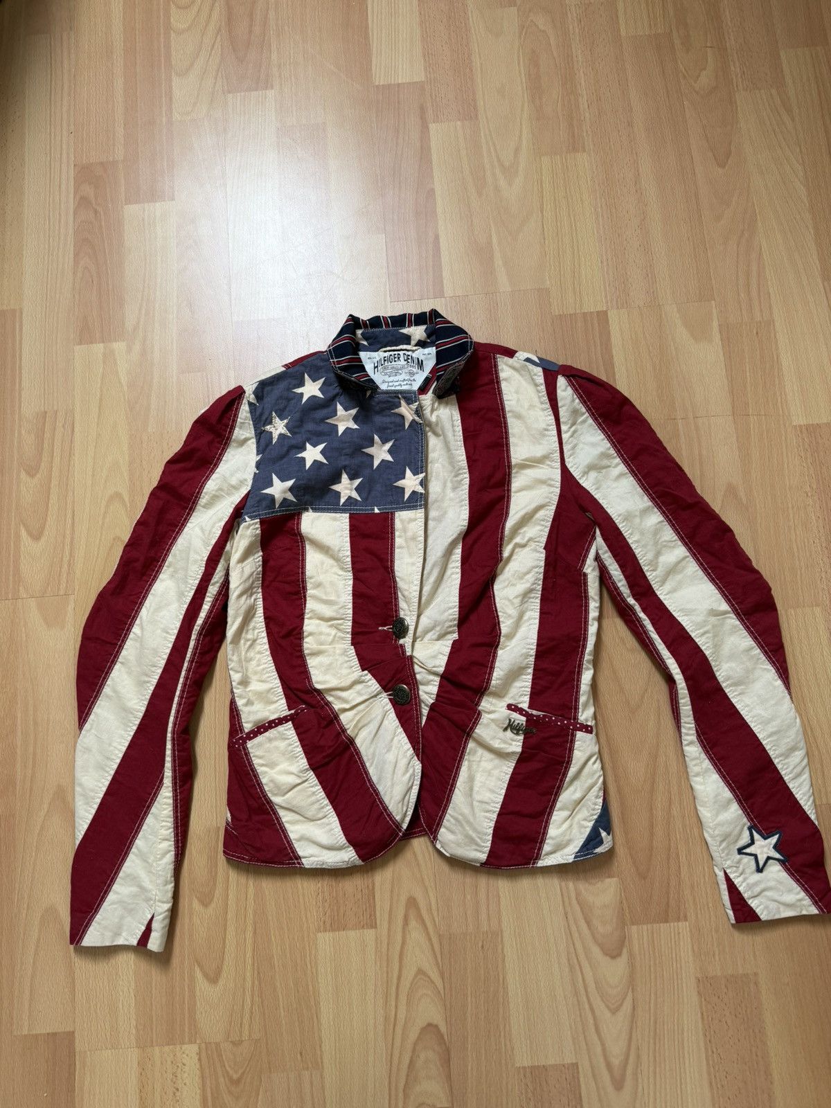 Tommy Hilfiger Tommy Hilfiger Blazer USA Amerika Vintage Size S / US 4 / IT 40 - 2 Thumbnail